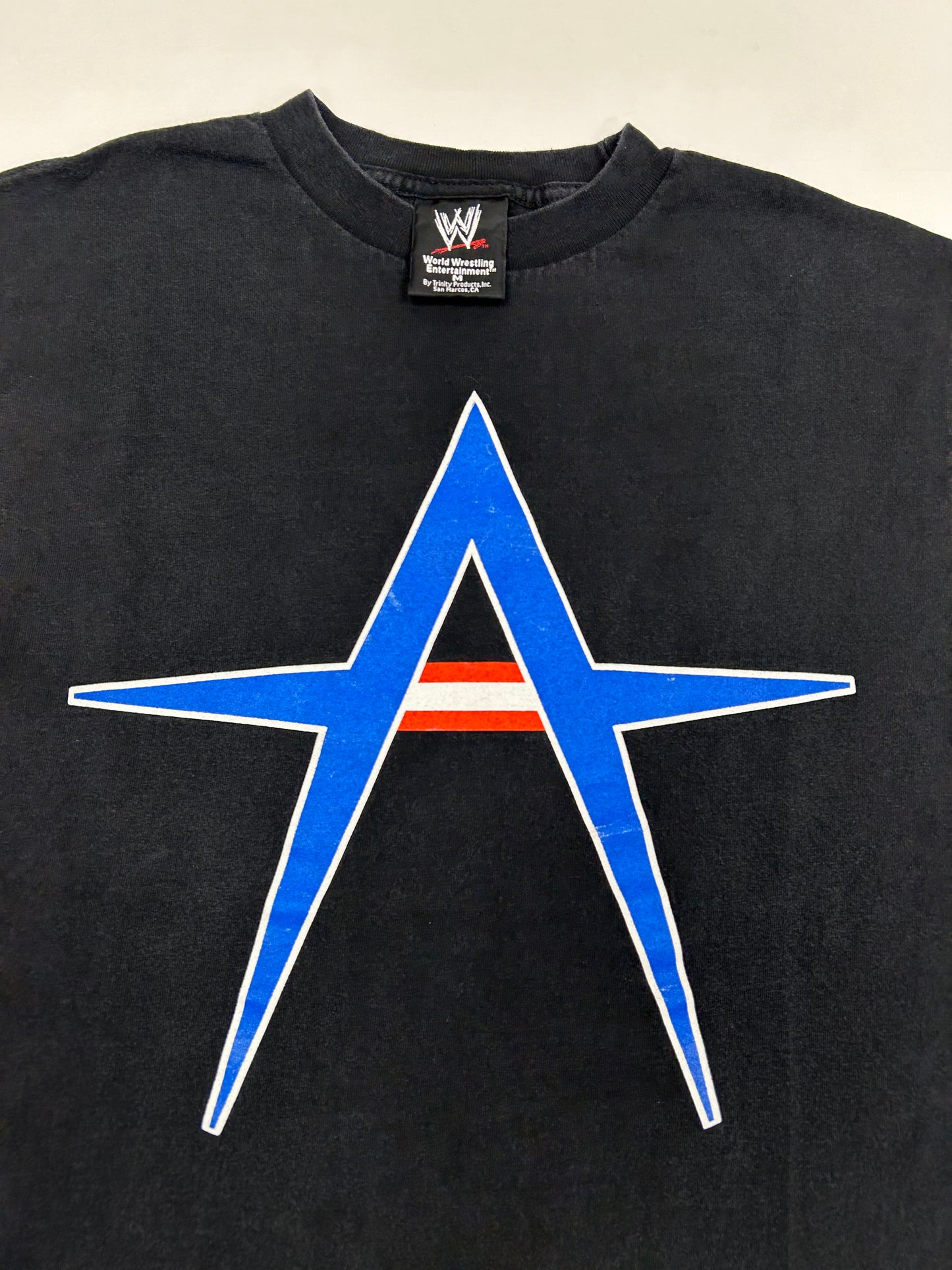 Vintage Kurt Angle America Needs A Hero Wrestlemania 21 2005 WWE Wrestling Tee Medium 19.75x27.5 Inches