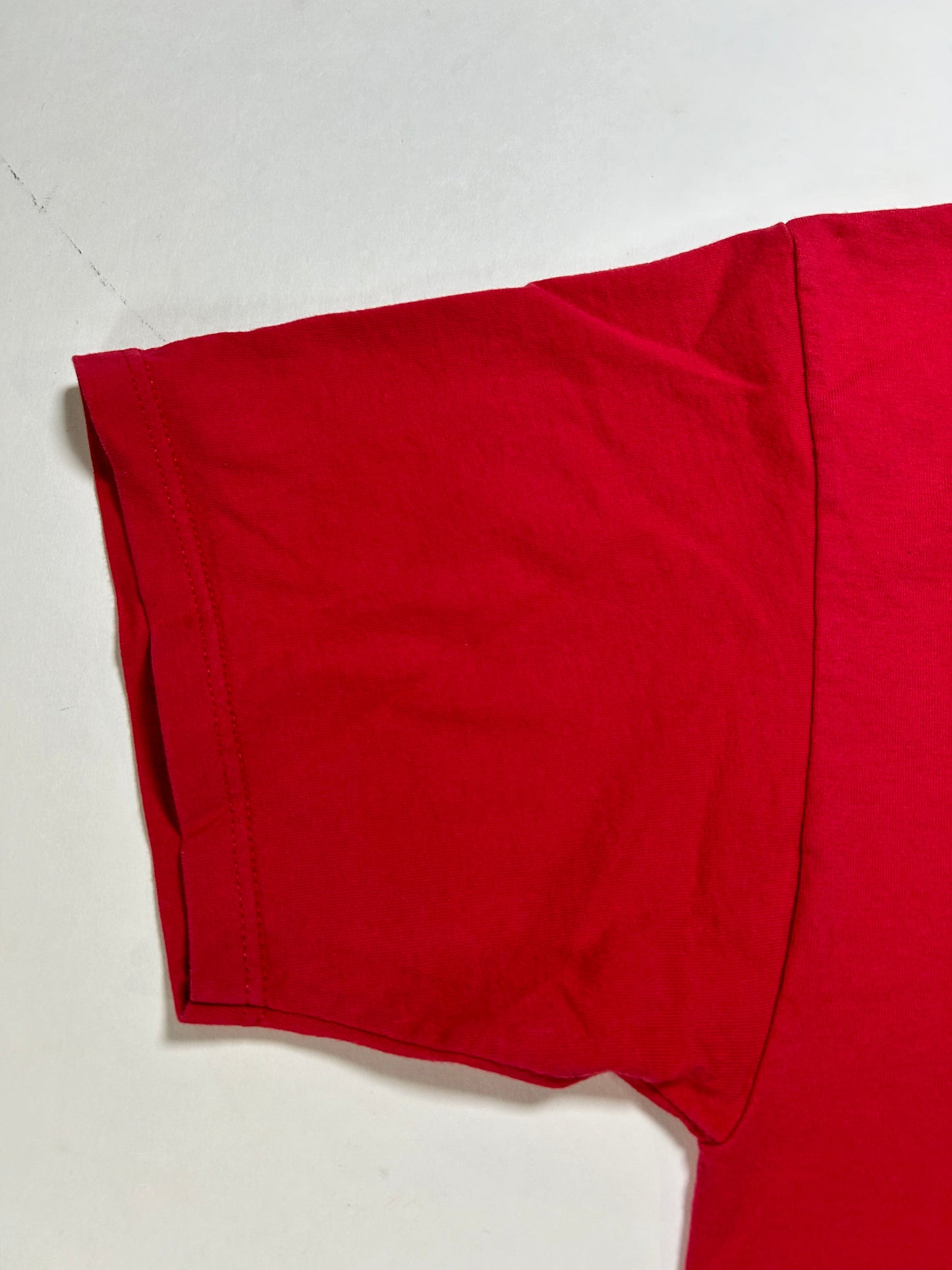 Vintage Mickey Inc Mickey Mouse Walt Disney World 25th Anniversary Tee Large 21.25x30.25 Inches Red