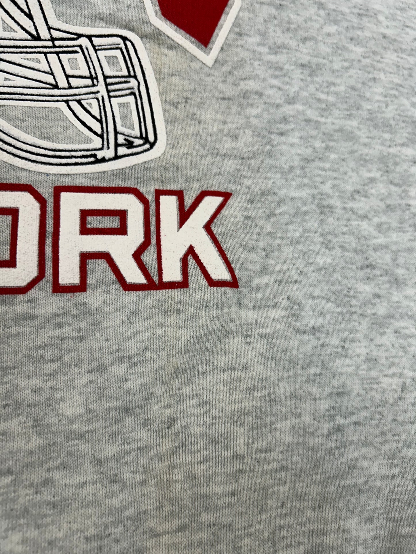 Vintage 90s New York Giants NFL Crewneck Sweatshirt Raglan L/XL Fit 24.25x29.5 Inches