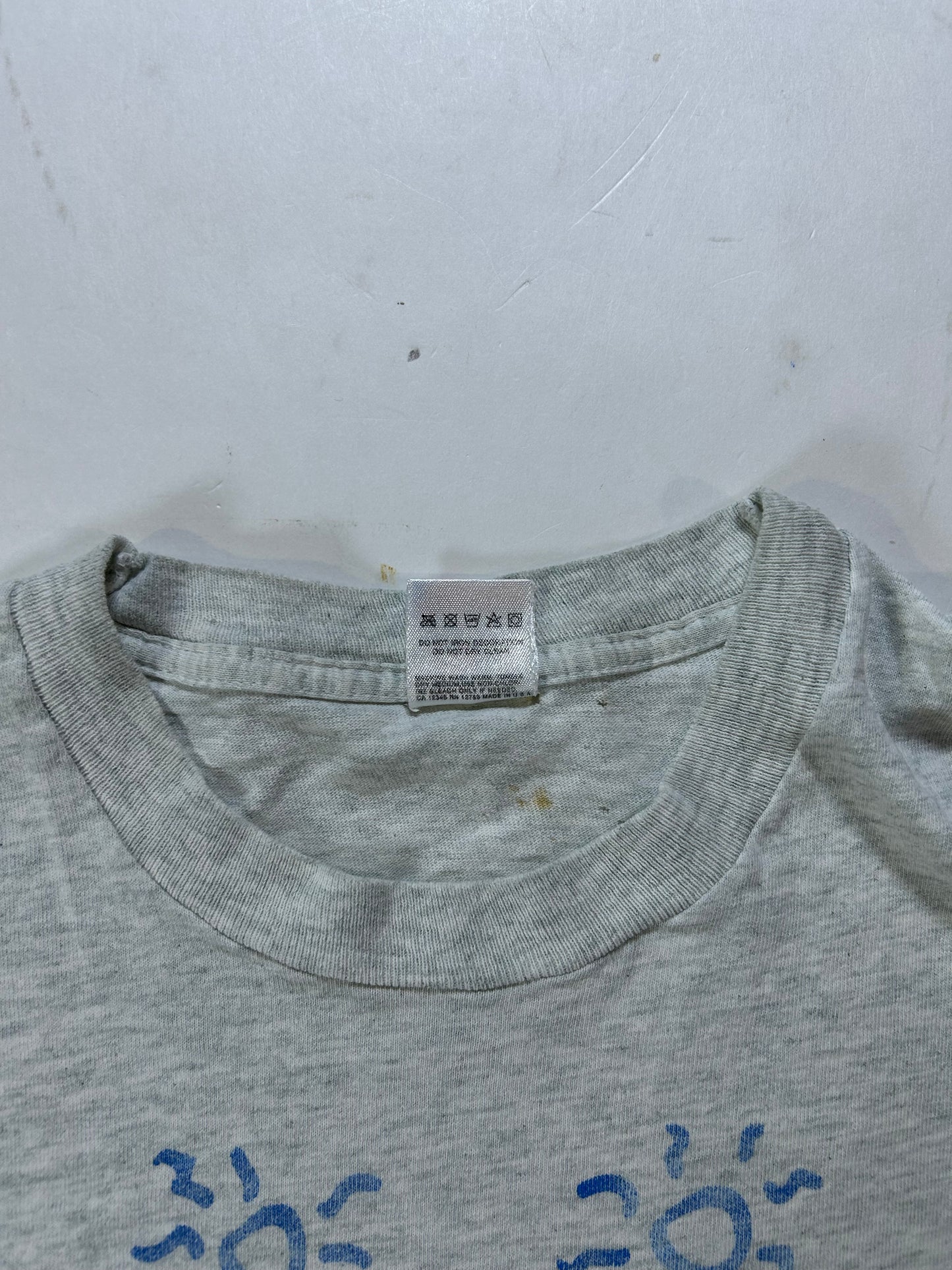 Vintage 1993 The Evian Indoor Pro Beach Volleyball A Winter Beach Fest Madison Square Garden Promo Tee Large 21.5x27.25 Inches As Is Worn In