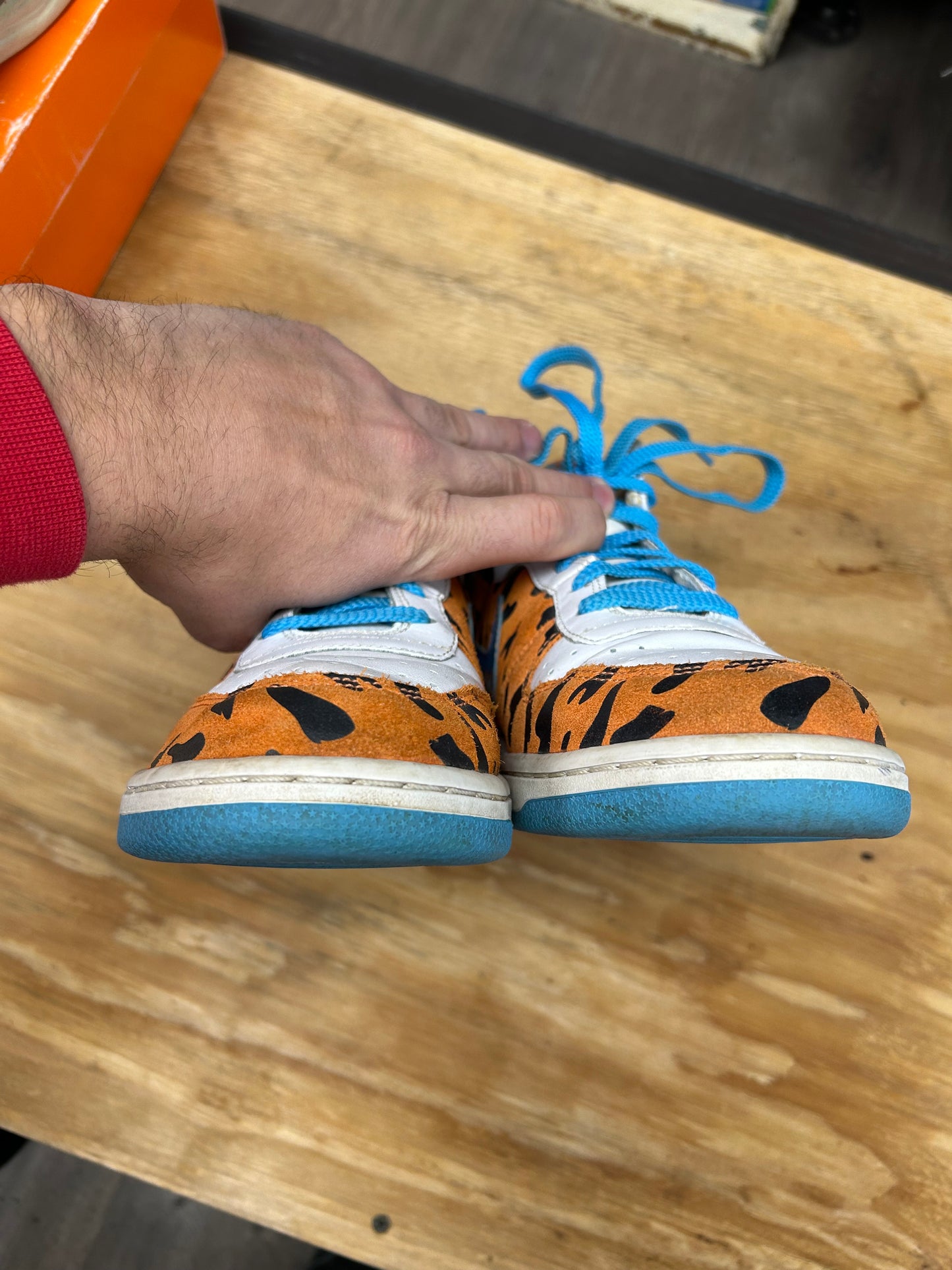 2009 Nike Fred Flintstone Big High QK Sneakers 9.5 370428841 Great Condition No Box As Is