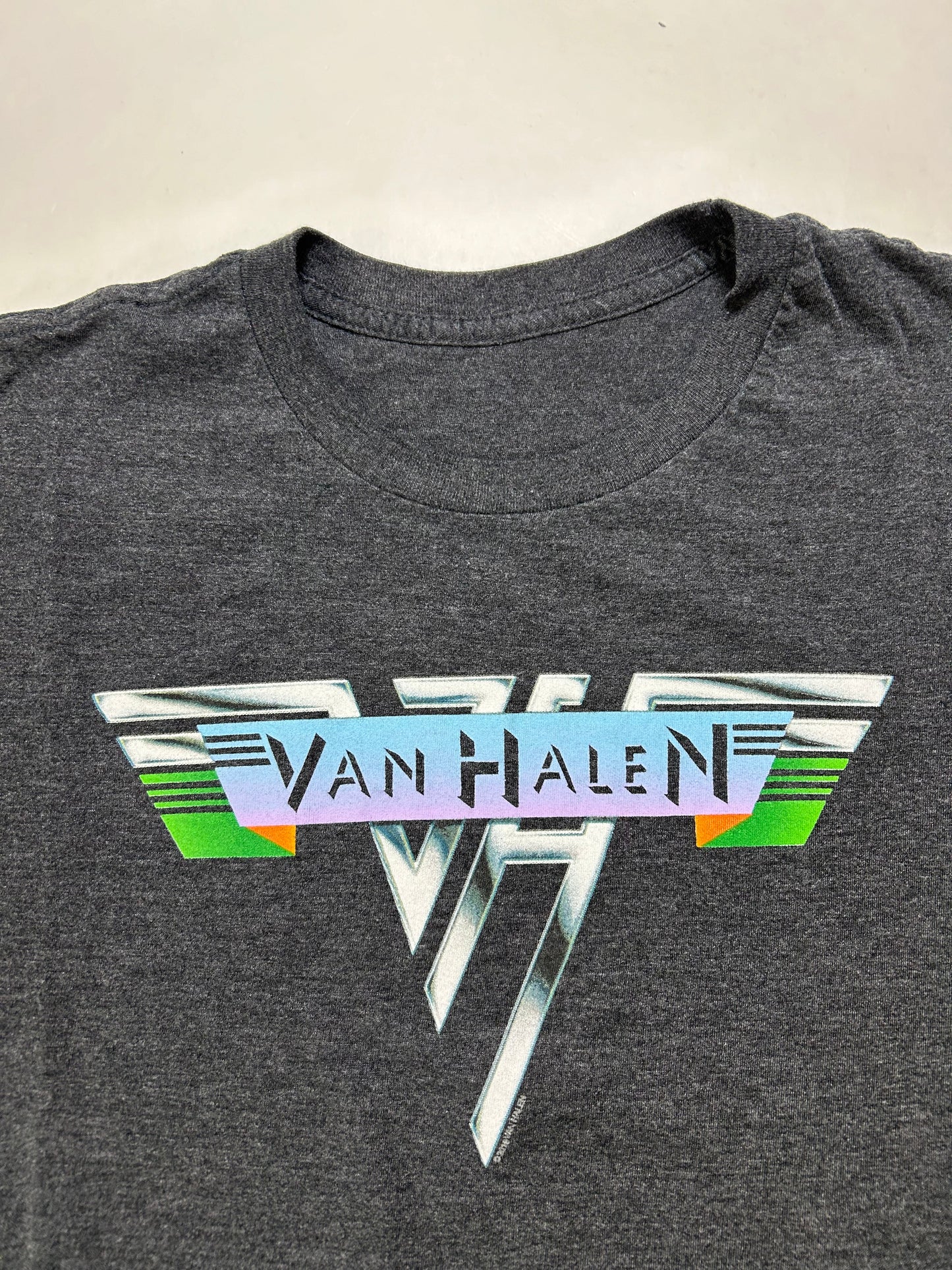 2010s Van Halen Band Music Logo Tee XL 23.5x28.75 Inches Fit Gray