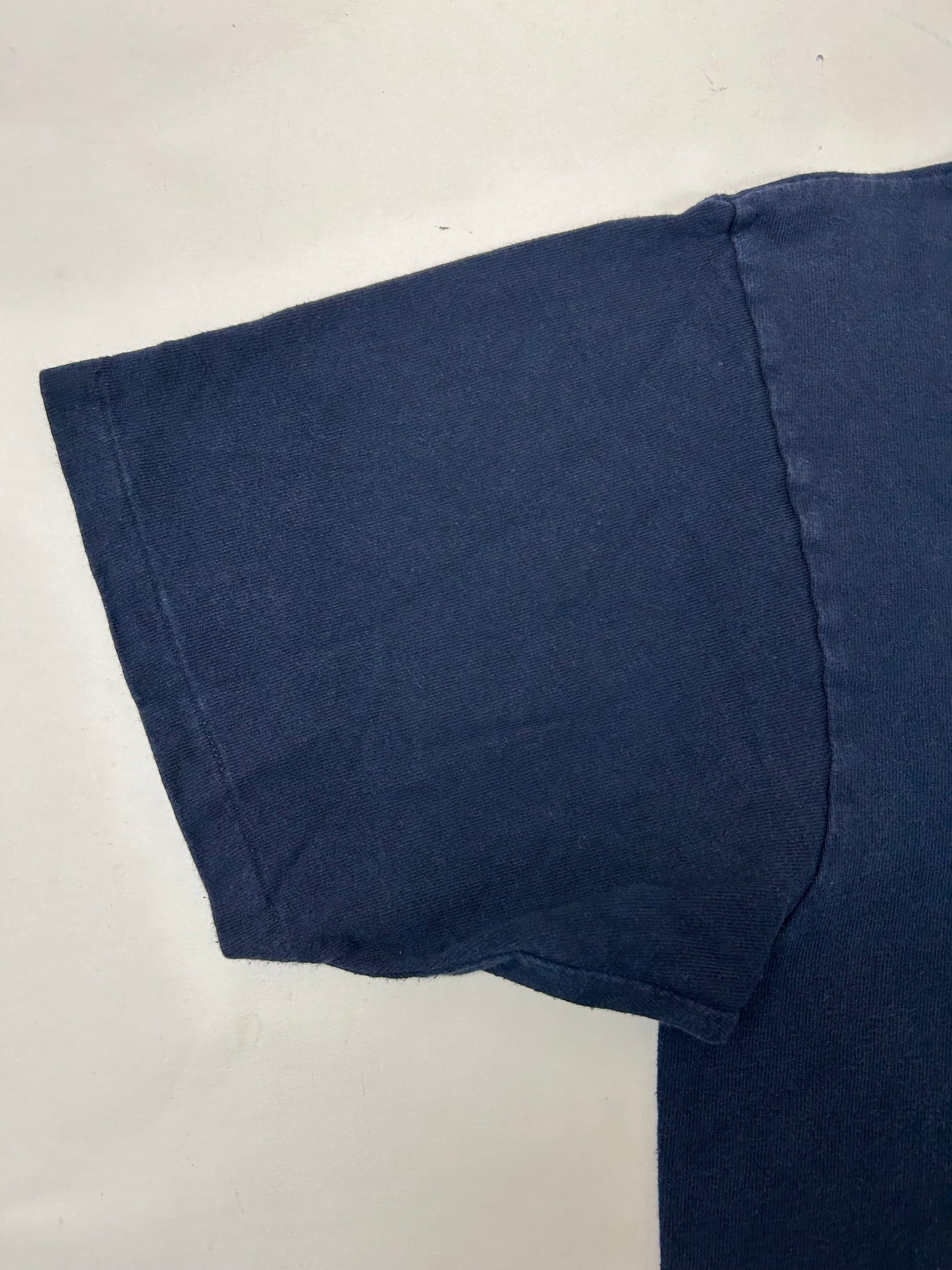 Vintage Champion 1996 Atalanta Olympics Embroidered Logo Tee Navy XL 24.25x28.5 Inches