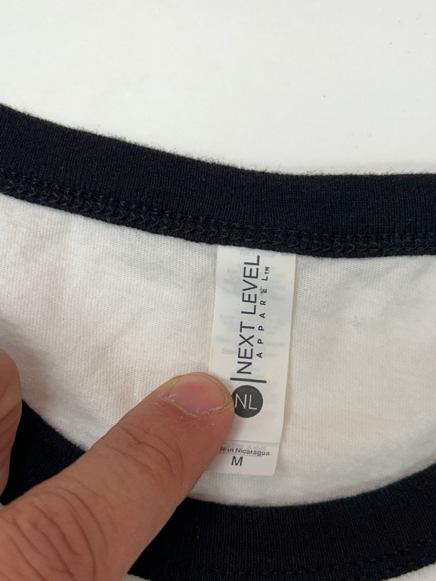 CM Punk T-Shirt Men's White AEW Wrestling “Best in the World” Ringer Tee Medium 19.75x28.25 Inches