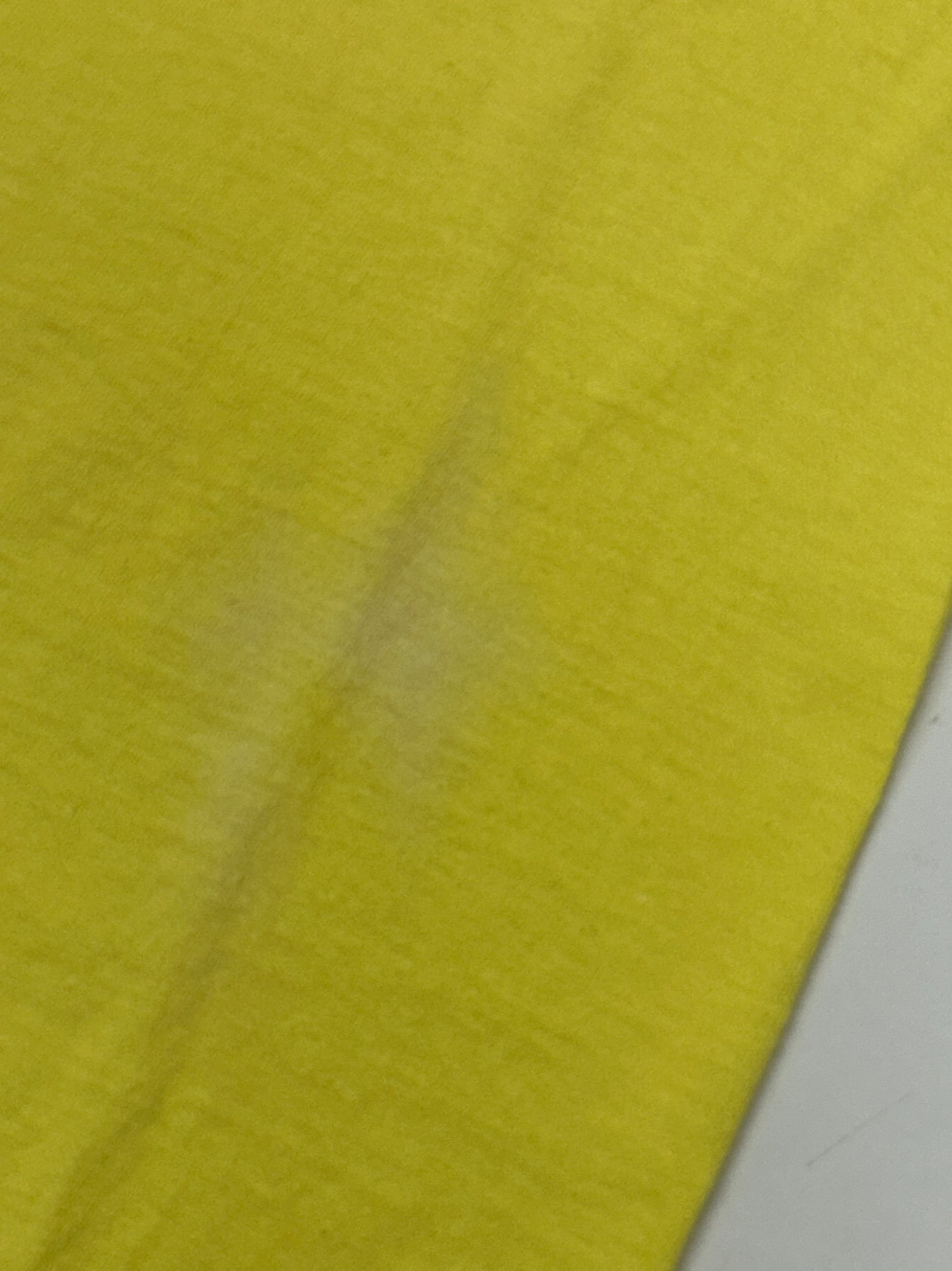 Vintage District Photo Inc Beltsville, Maryland Promo Tee 80s Hanes Beefy T Medium Fit 19.5x27.5 Inches Yellow As Is