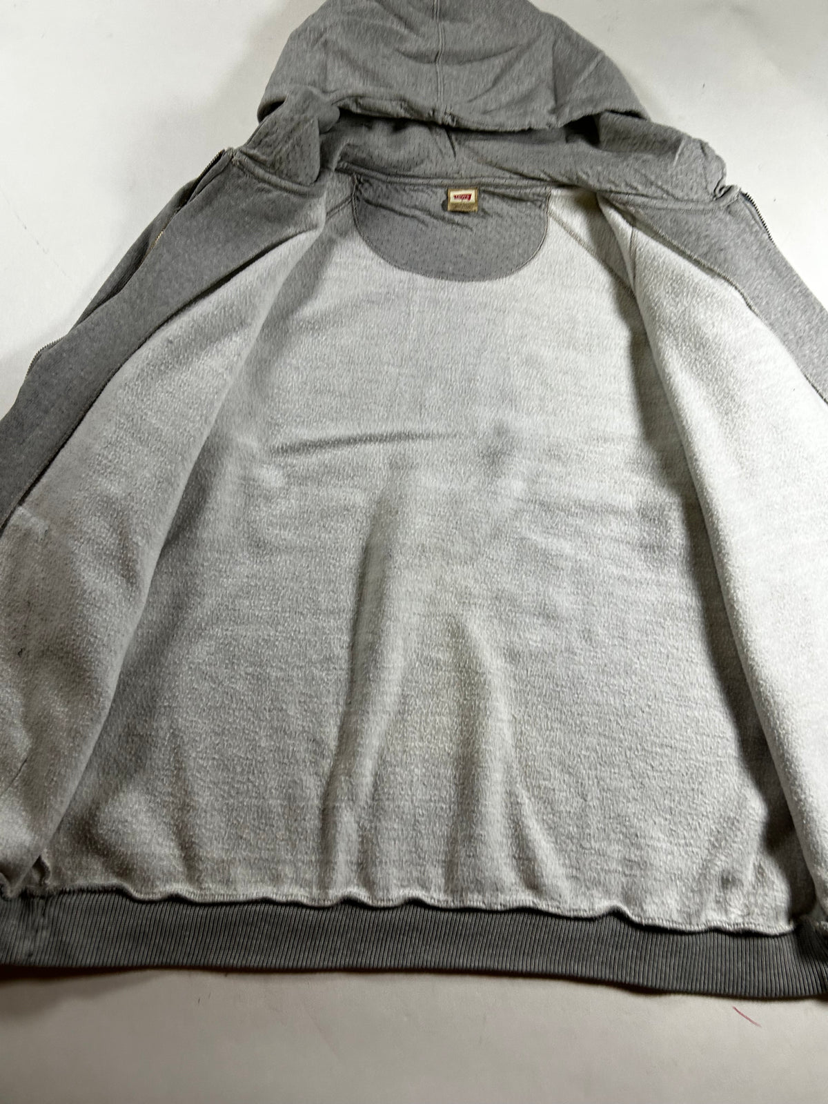 Vintage Levi’s Blue Jeans Zip Hooded Sweatshirt Large 25.75x29.5 Inches