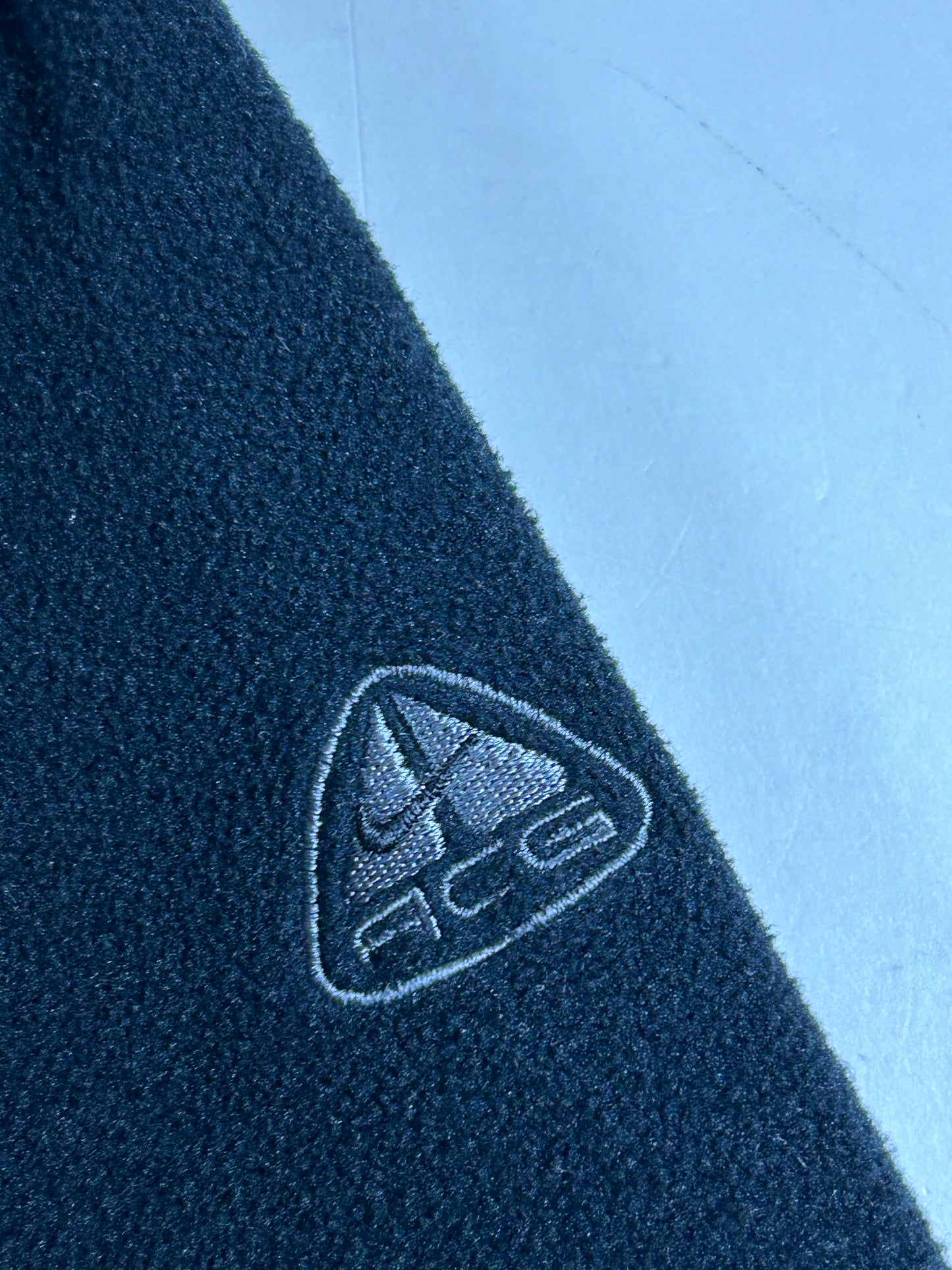 Vintage Nike ACG Winter X Games Fleece 1/4 Zip Jacket Therma-Fit XL/L Fit 26.75x28 Inches Black