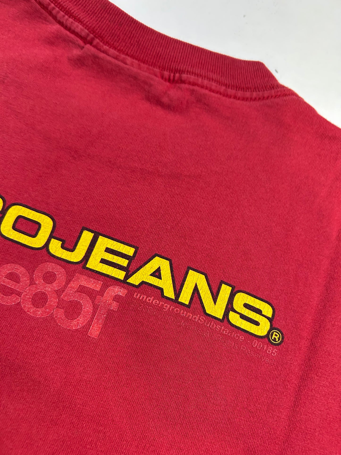 Vintage JNCO Jeans E85f BMX Bike Underground Substance 2001 Tee As Is Worn Has Wear & Marks XL 23.5x30.25 Inches
