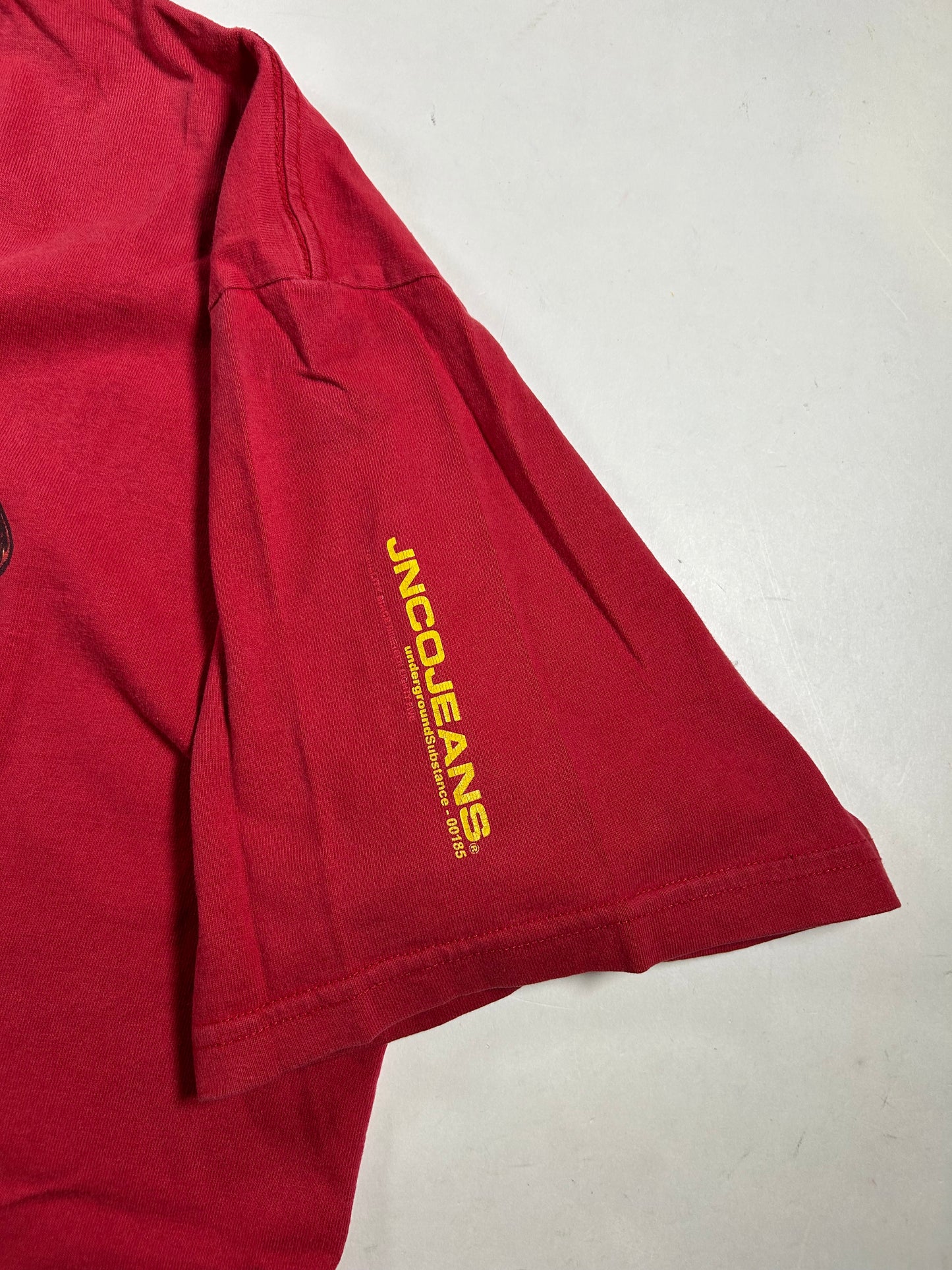 Vintage JNCO Jeans E85f BMX Bike Underground Substance 2001 Tee As Is Worn Has Wear & Marks XL 23.5x30.25 Inches