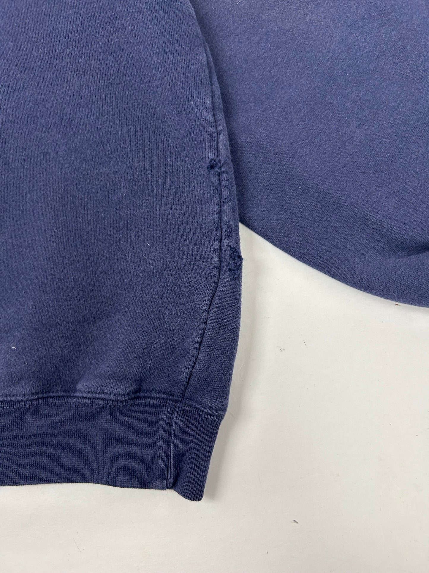 Vintage 00s Reebok New Jersey Nets NBA Hooded Sweatshirt Medium 23.25x26.5 Inches Worn Navy