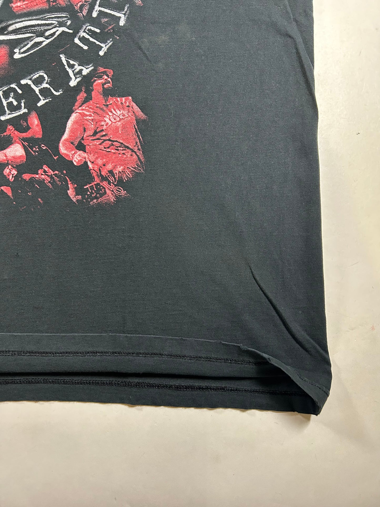 Vintage 90s WWF Wrestling World Wrestling Federation Wrestlers Tee 3XL 27.5x32 Inches Well Worn & Faded As Is