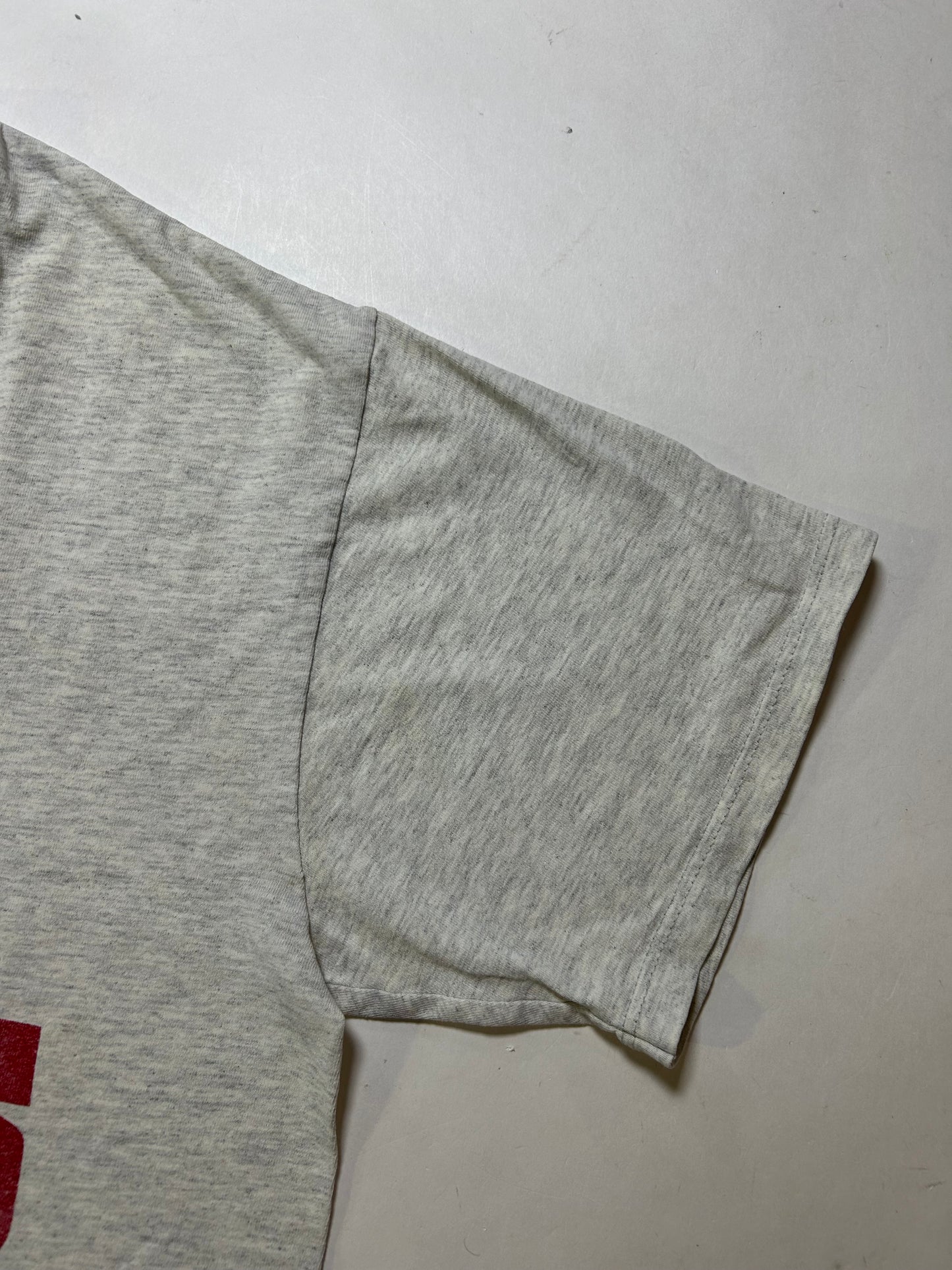 Vintage 90s Nutmeg Mills Chicago Bulls Slam This NBA Tee Gray L/XL 22.5x29 Inches Gray Worn As Is Has Wear & Stains