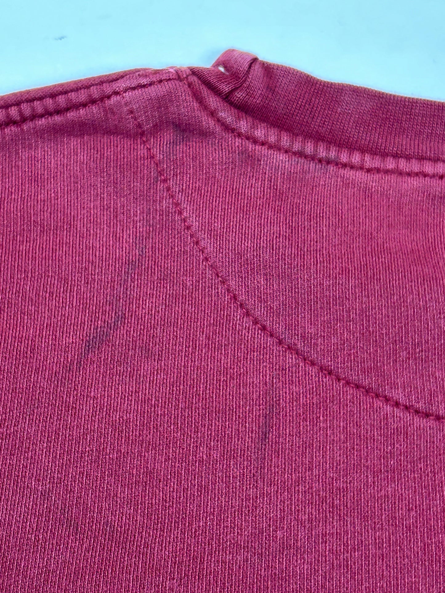 Vintage 00s Nike Swoosh Embroidered Chest Logo Essential Crewneck Sweatshirt Maroon Red Large  24.25x28 Has Small Flaw On Back As Is