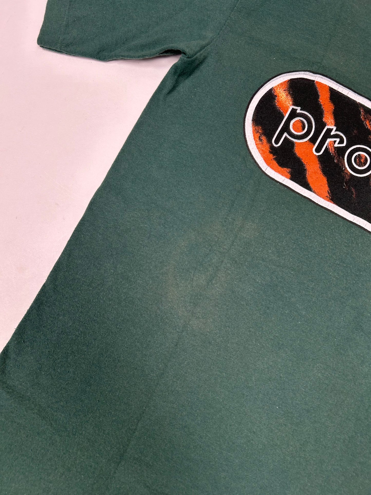 Vintage The Prodigy Fat Land Firestarter 1997 Wild Oats Tee Large 22.25x30.25 Inches Faded Green