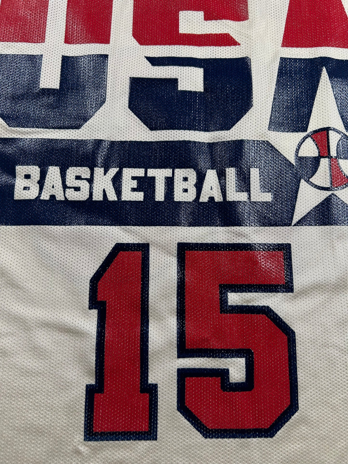 Vintage 1992 Team USA Olympics Dream Team Magic Johnson #15 Basketball Jersey 40 Medium As Is