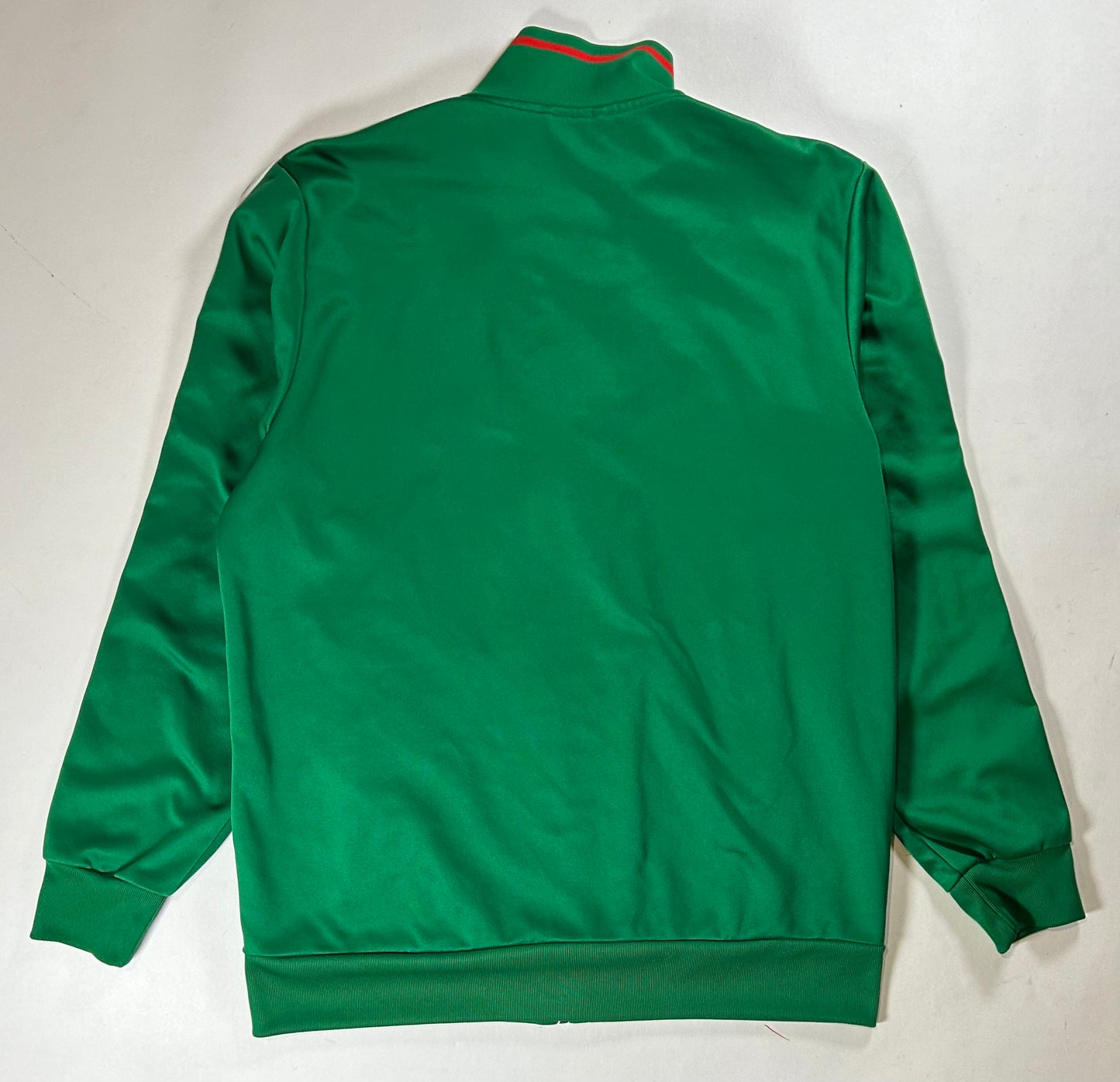 2013 Adidas Mexico National Team Soccer Green White Track Jacket Large 22.25x28.5 Inches