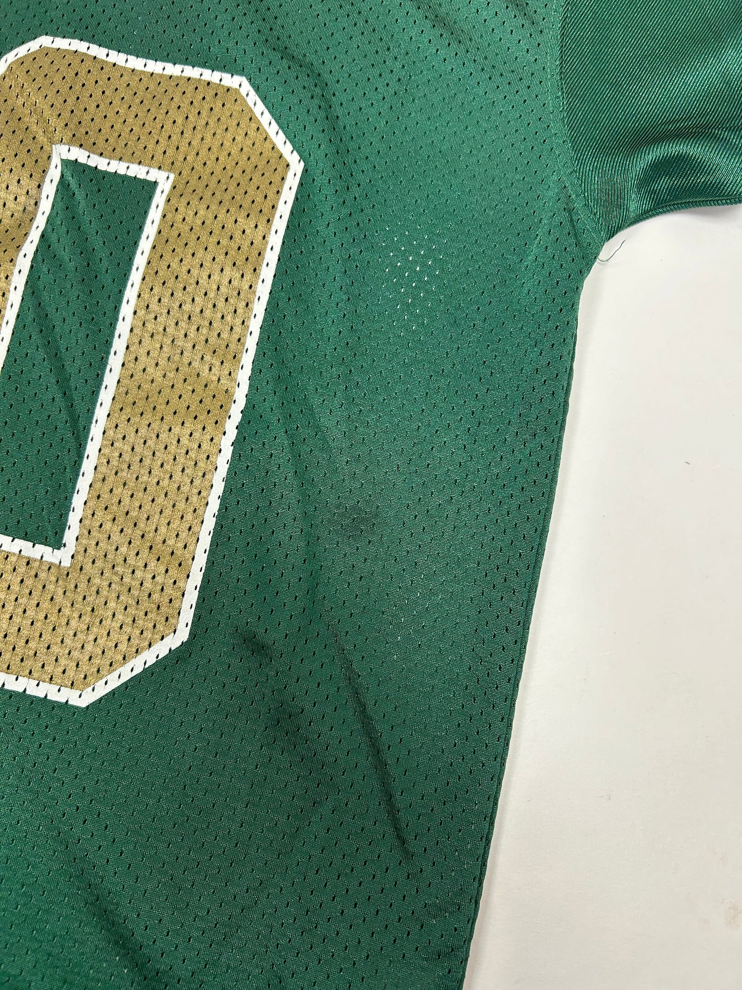 Vintage 2000s Adidas Notre Dame Fighting Irish Brady Quinn #10 Jersey Youth Medium Green