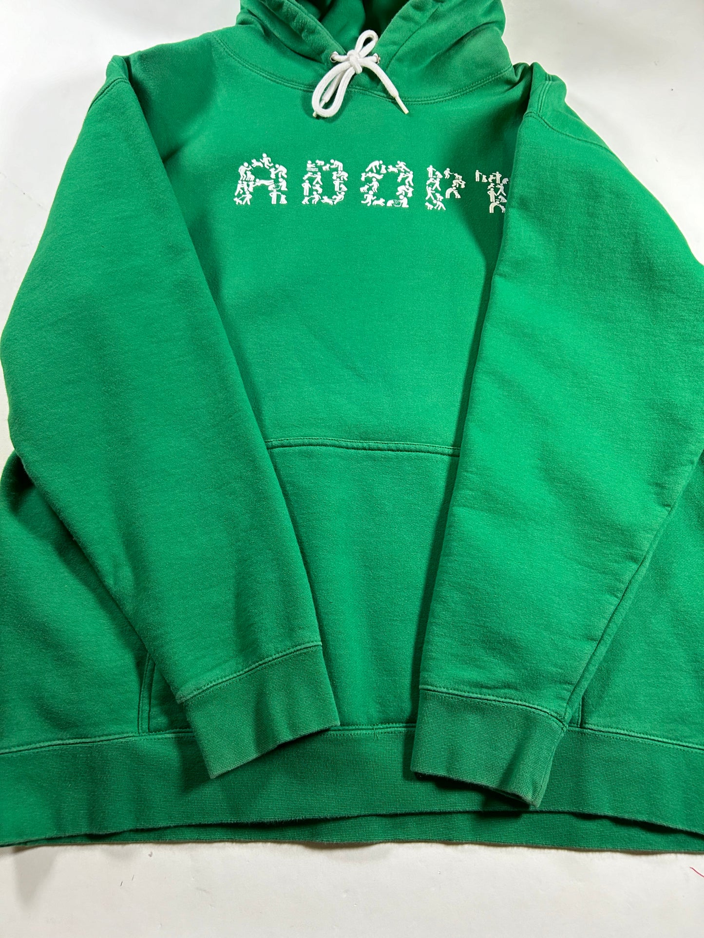 Vintage Adopt Dogs In Dogs/Human Spellout Hooded Sweatshirt
