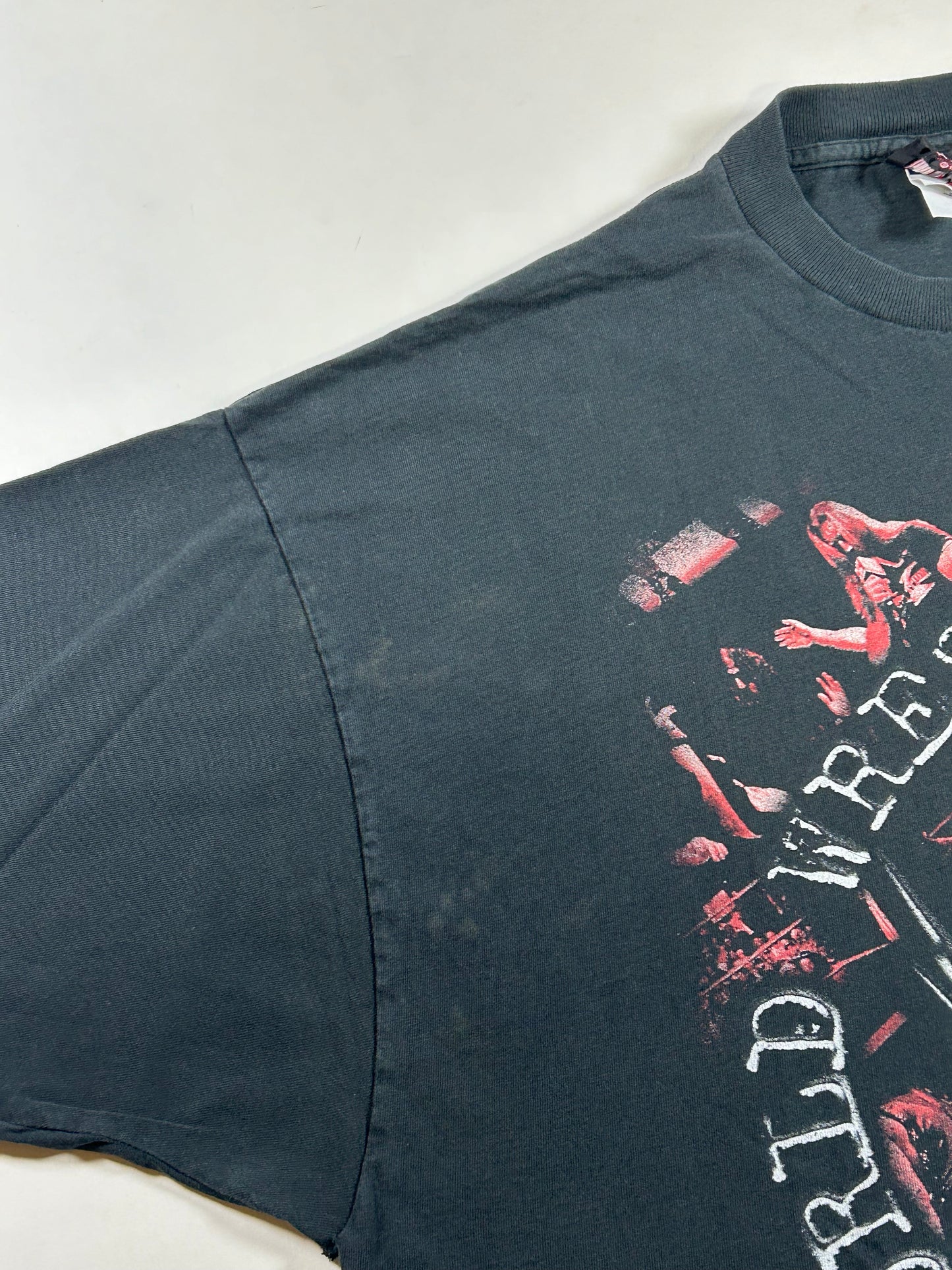 Vintage 90s WWF Wrestling World Wrestling Federation Wrestlers Tee 3XL 27.5x32 Inches Well Worn & Faded As Is