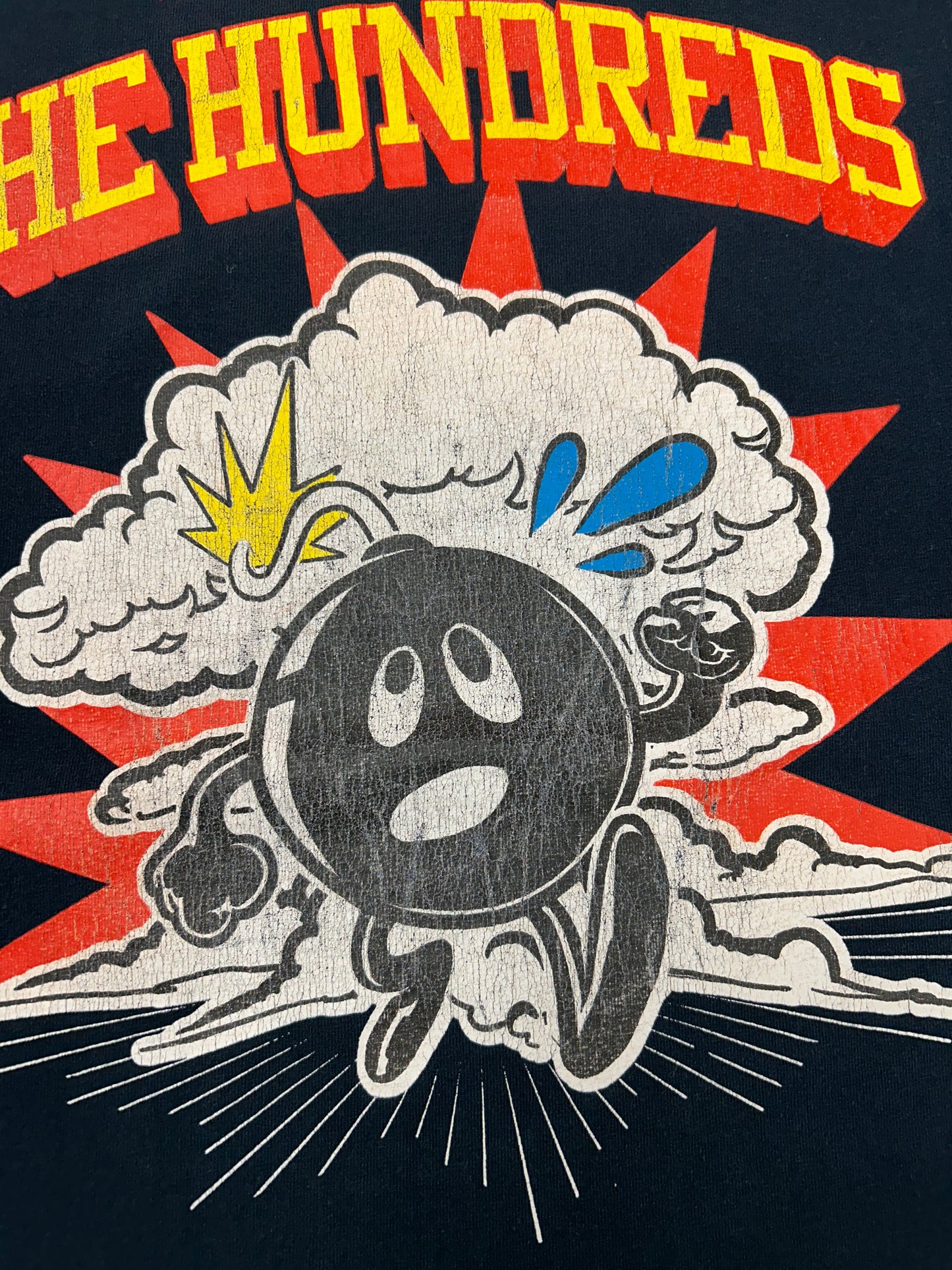 Vintage 00s The Hundreds Adam Bomb The Beginning Of The End Graphic Tee Navy Medium 20x28 Inches As Is