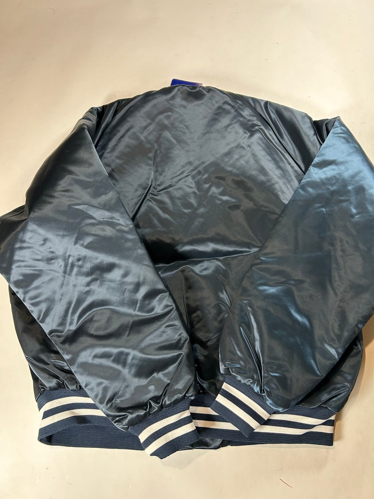 DS Brand New With Tag Vintage Chalk-Line NFL Super Bowl XXIII 1988 Satin Button Up Jacket XL 27x27 Inches