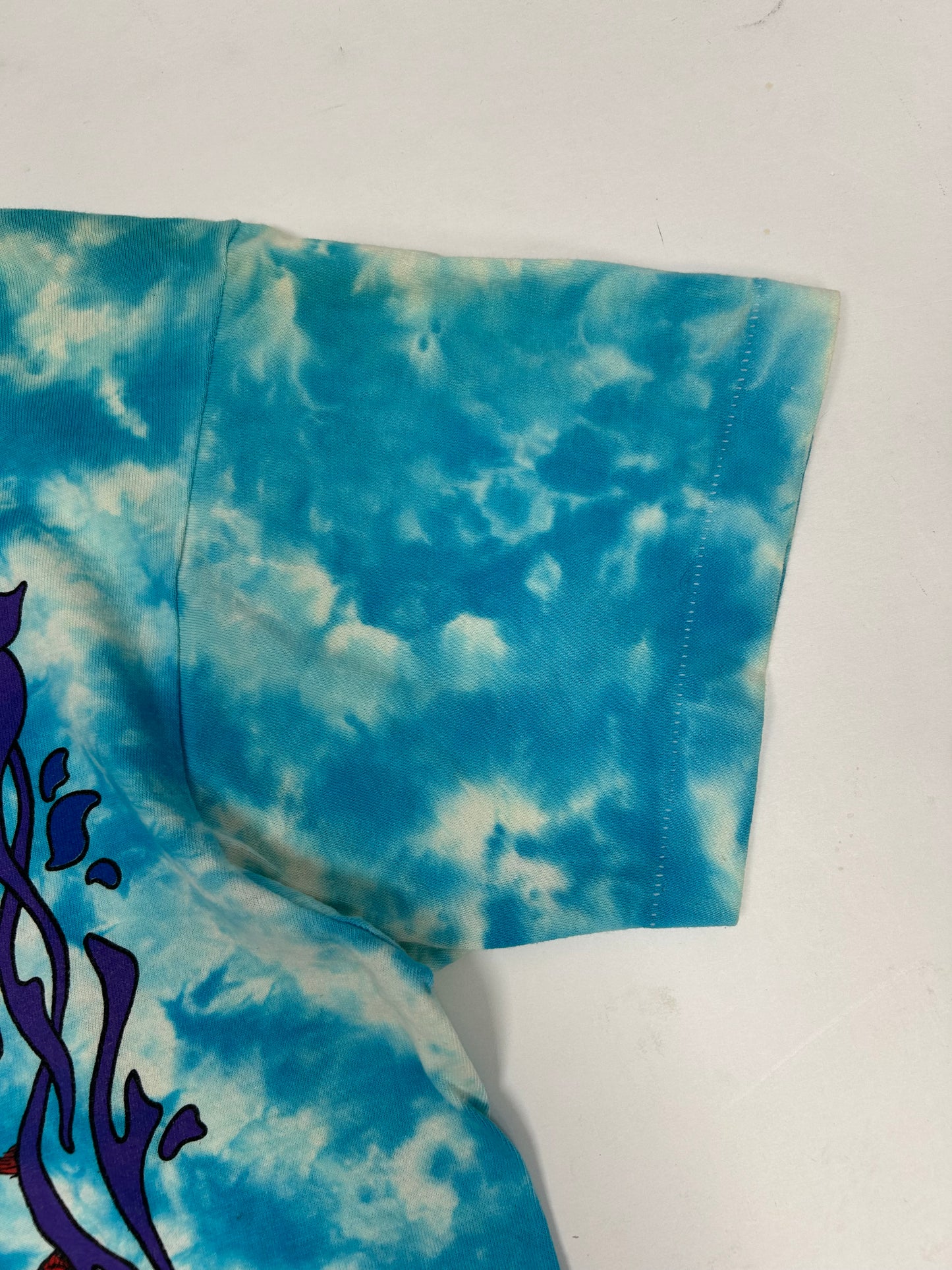 Vintage Grateful Dead 25 Years Dead 1990 Tie Dye Skeleton Music Band Tee Large 22x28.75 Inches