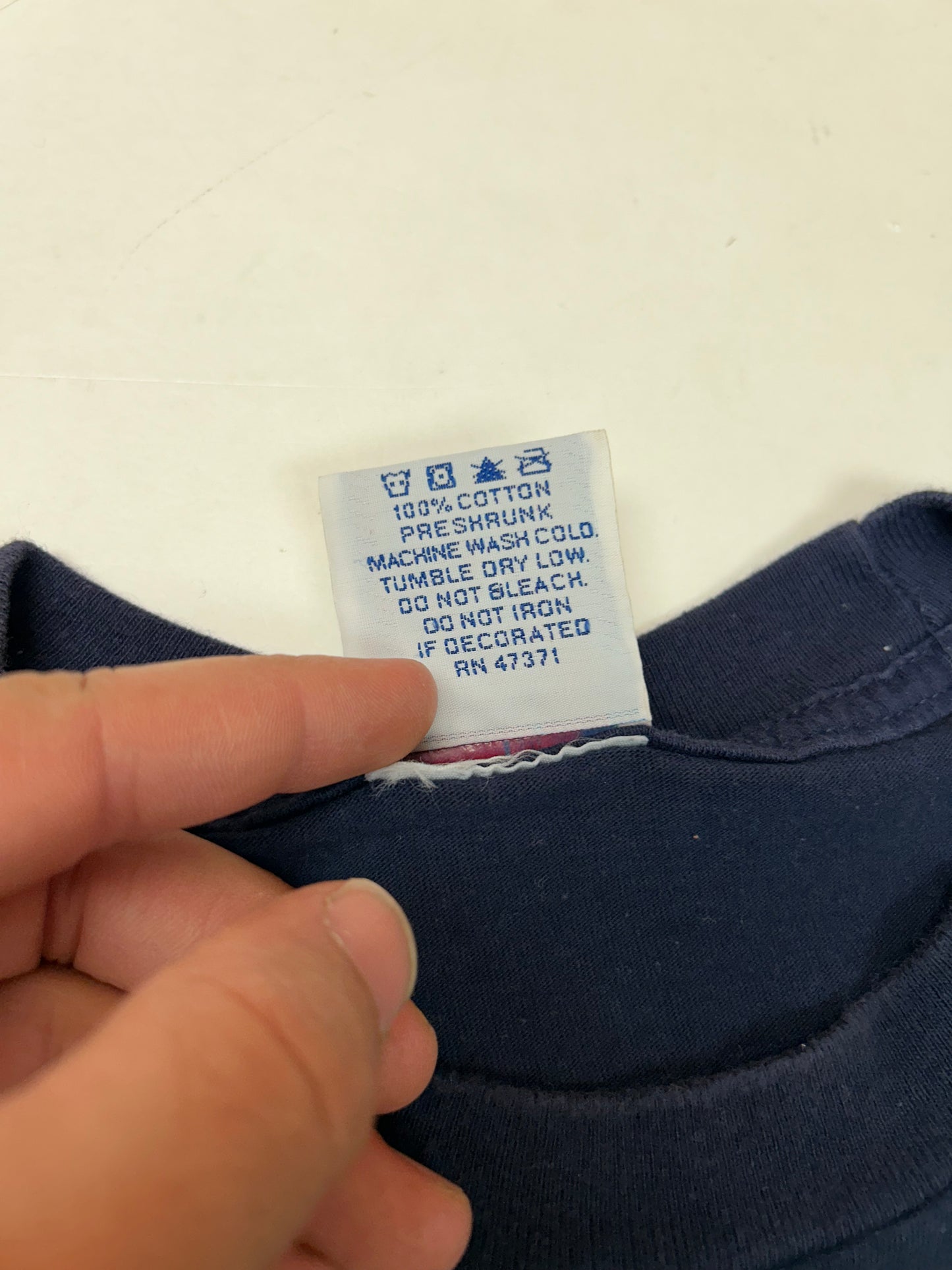 Vintage Joy Athletics 2000 New York Giants Thunder & Lighting Tiki Barber Ron Dayne NFL Tee XL