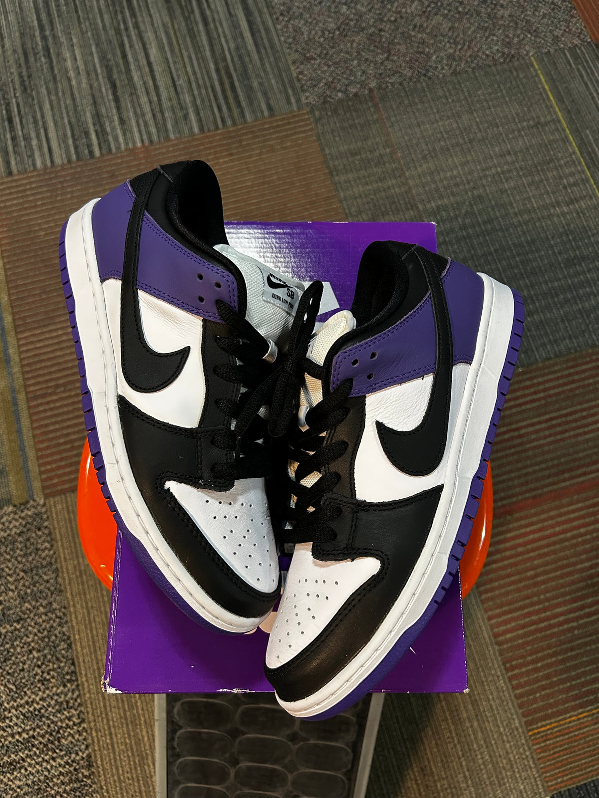 Nike SB Dunk Low Court Purple Size 10 Brand New With Box Skateboarding Shoe Skate