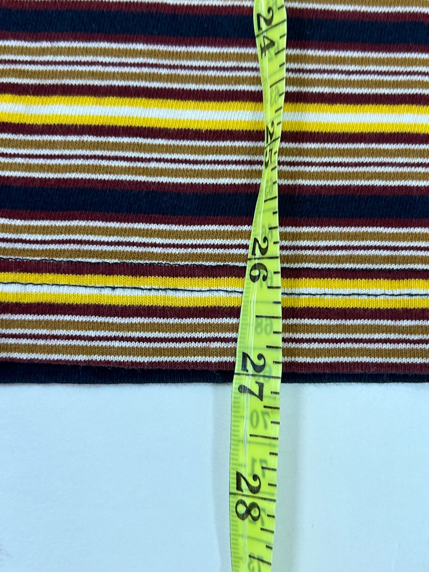 The Hundreds Embroidered Logo  Stripped Tee Medium 19.5x27 Inches