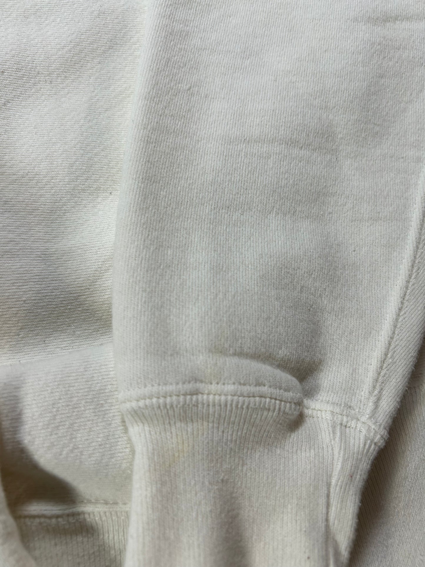 Vintage Brown University College Crewneck Sweatshirt Grain Bassett Walker 23x27.5 Inches White As Is