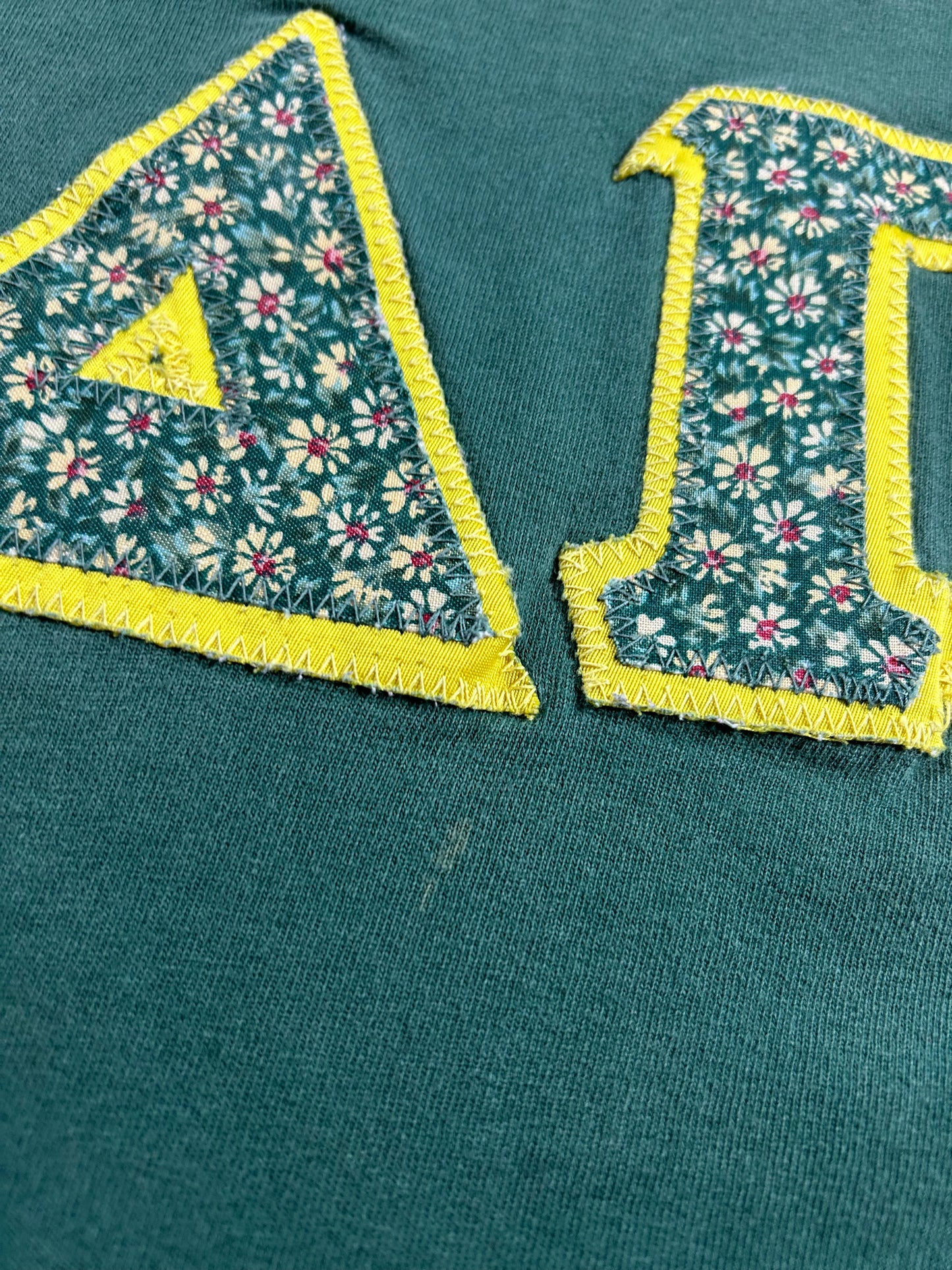 Vintage Alpha Delta Pi Sorority College Long Sleeve Tee 90s USA Anvil L/XL Fit 23x27.5 Inches