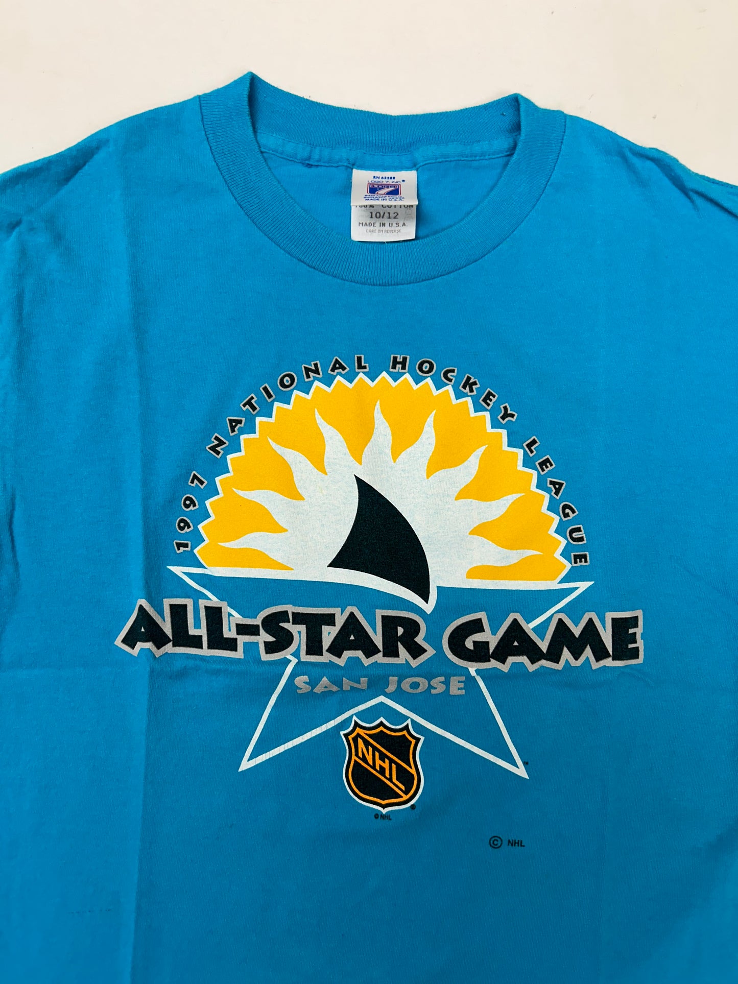 Vintage Logo 7 1997 San Jose NHL All-Star Game Youth Tee