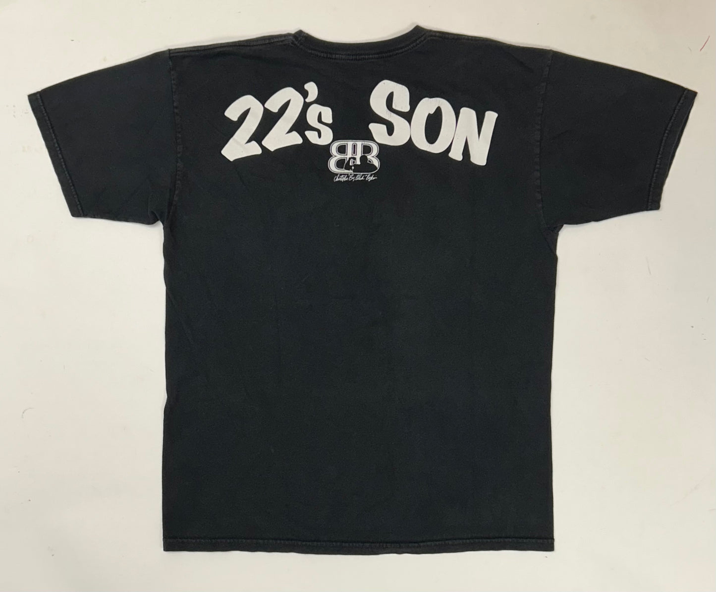 Vintage 00s Big Black Security BB 22’s Son Christopher “Big Black” Boykin Brand Tee Rob & Big Large 22x29 Inches As Is