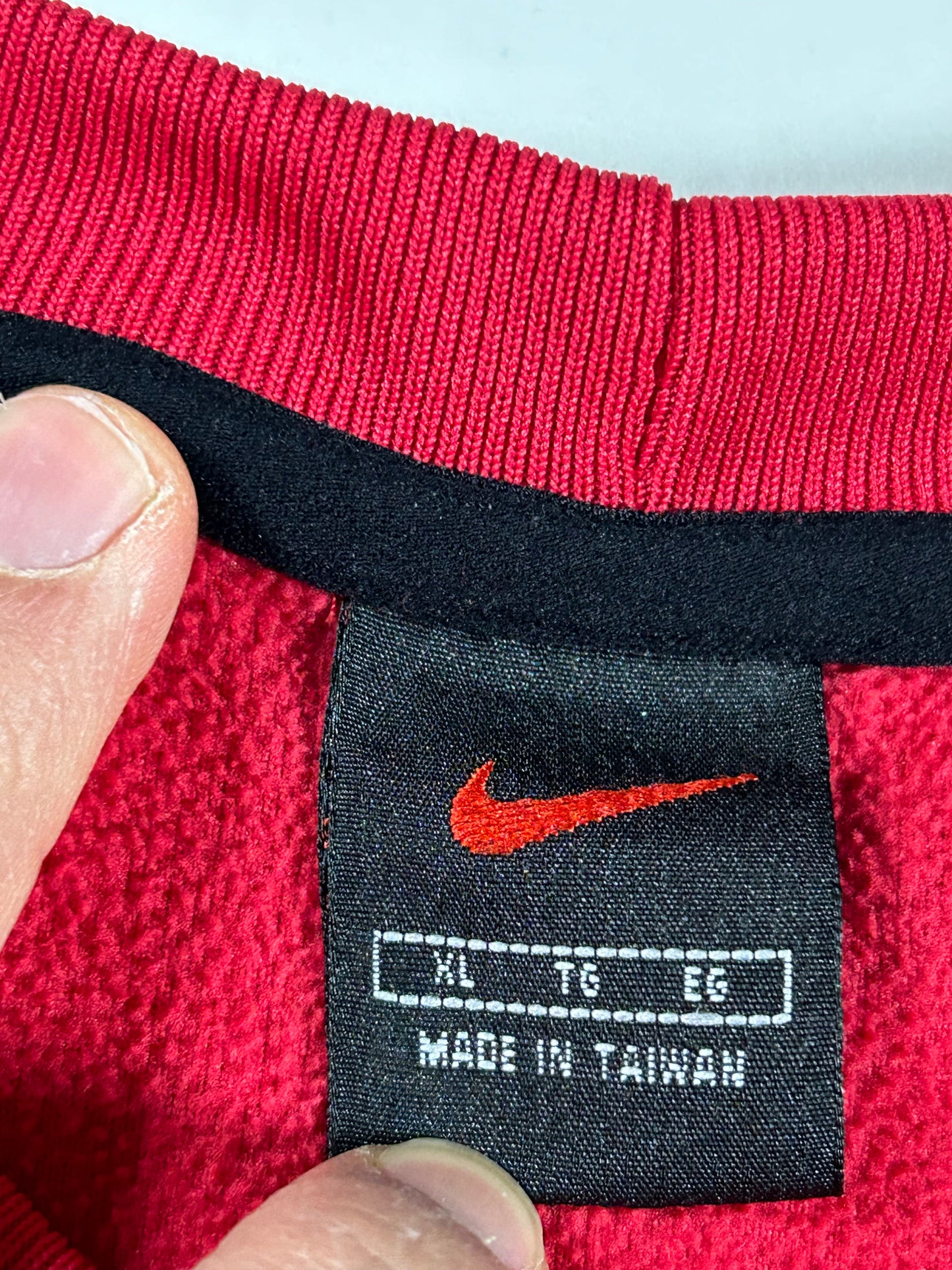 Vintage 90s Nike Swoosh Essential Pullover Fleece Crewneck XL 26.5x32.5 Inches