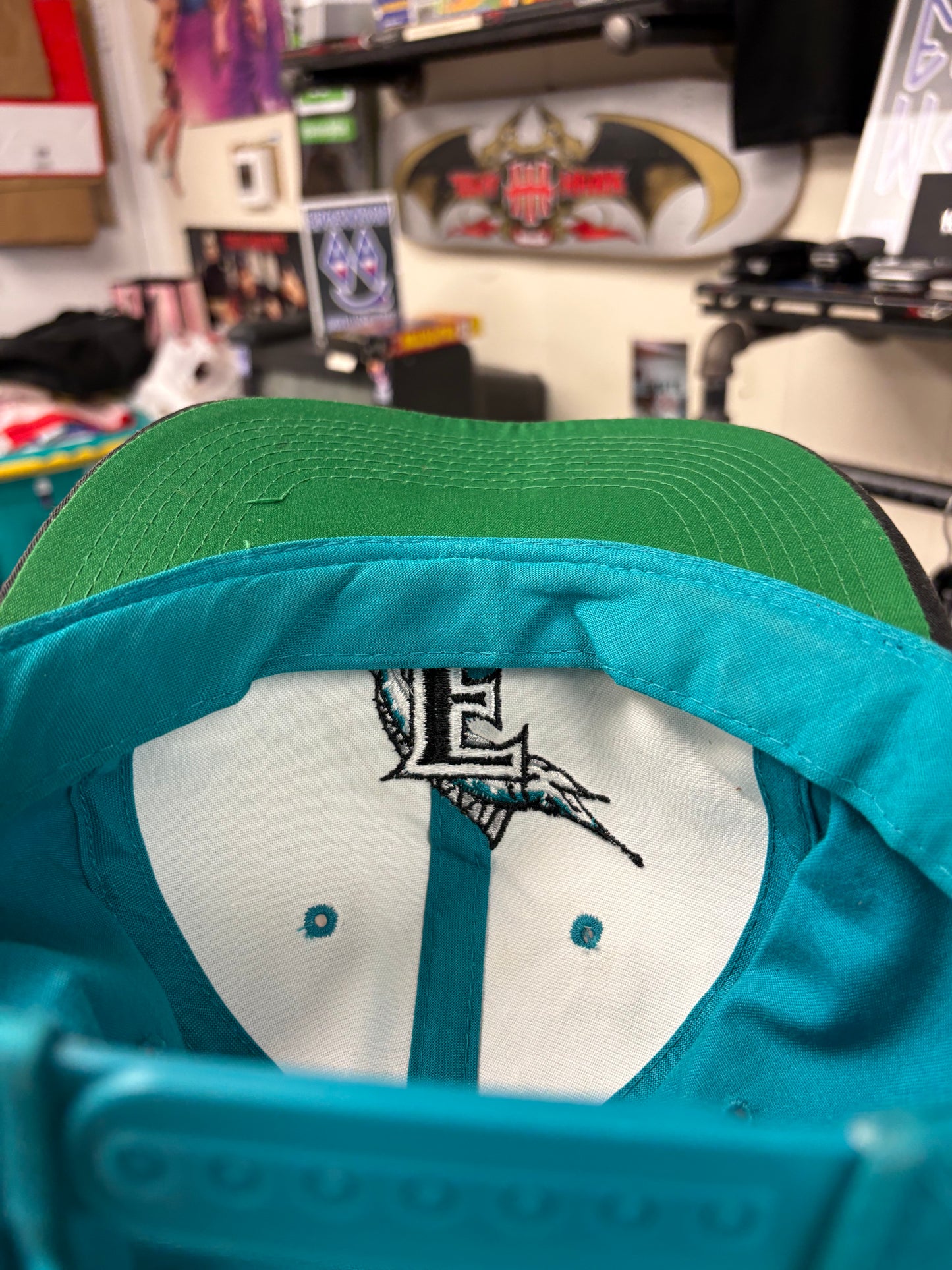 Vintage Florida Marlins Blue snapback hat