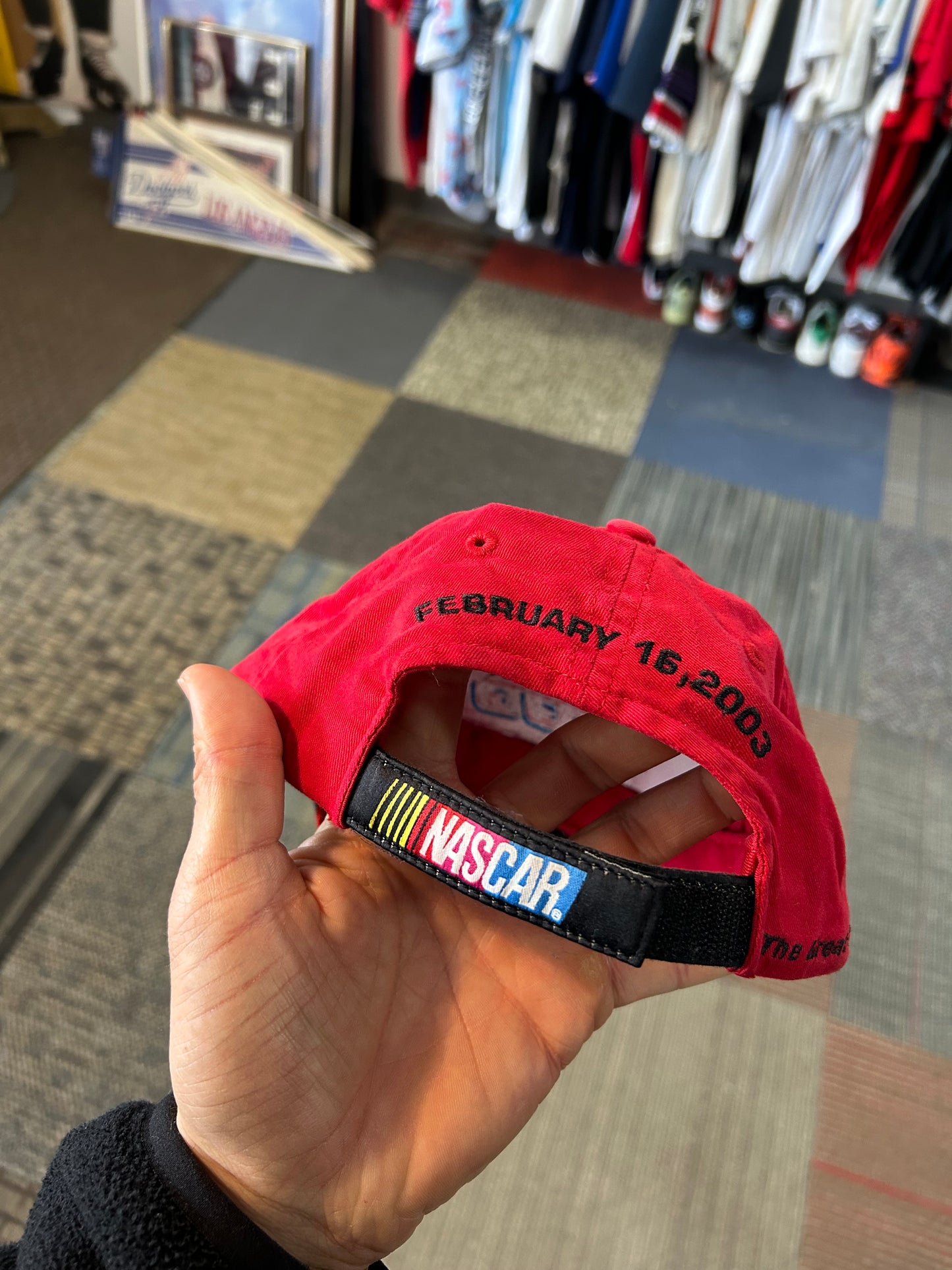Vintage NASCAR Daytona 500 Hat Great American Race 2003 Checkered Flag Sports Adult Adjustable OSFM