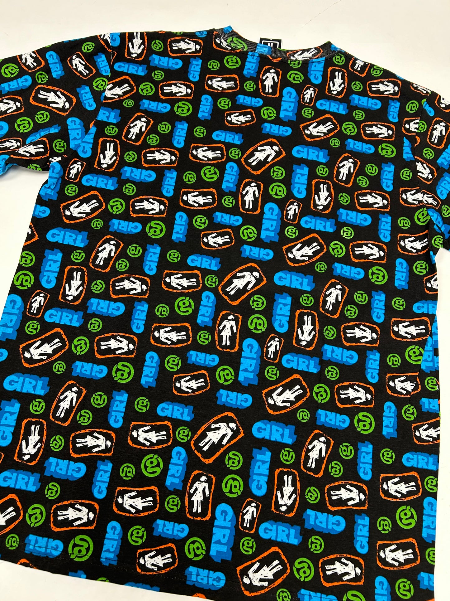 Vintage 2000s Girl Skateboards T Shirt Sprinkles All Over Print Premium Shirt XL 24.25x32.25 Inches AOP