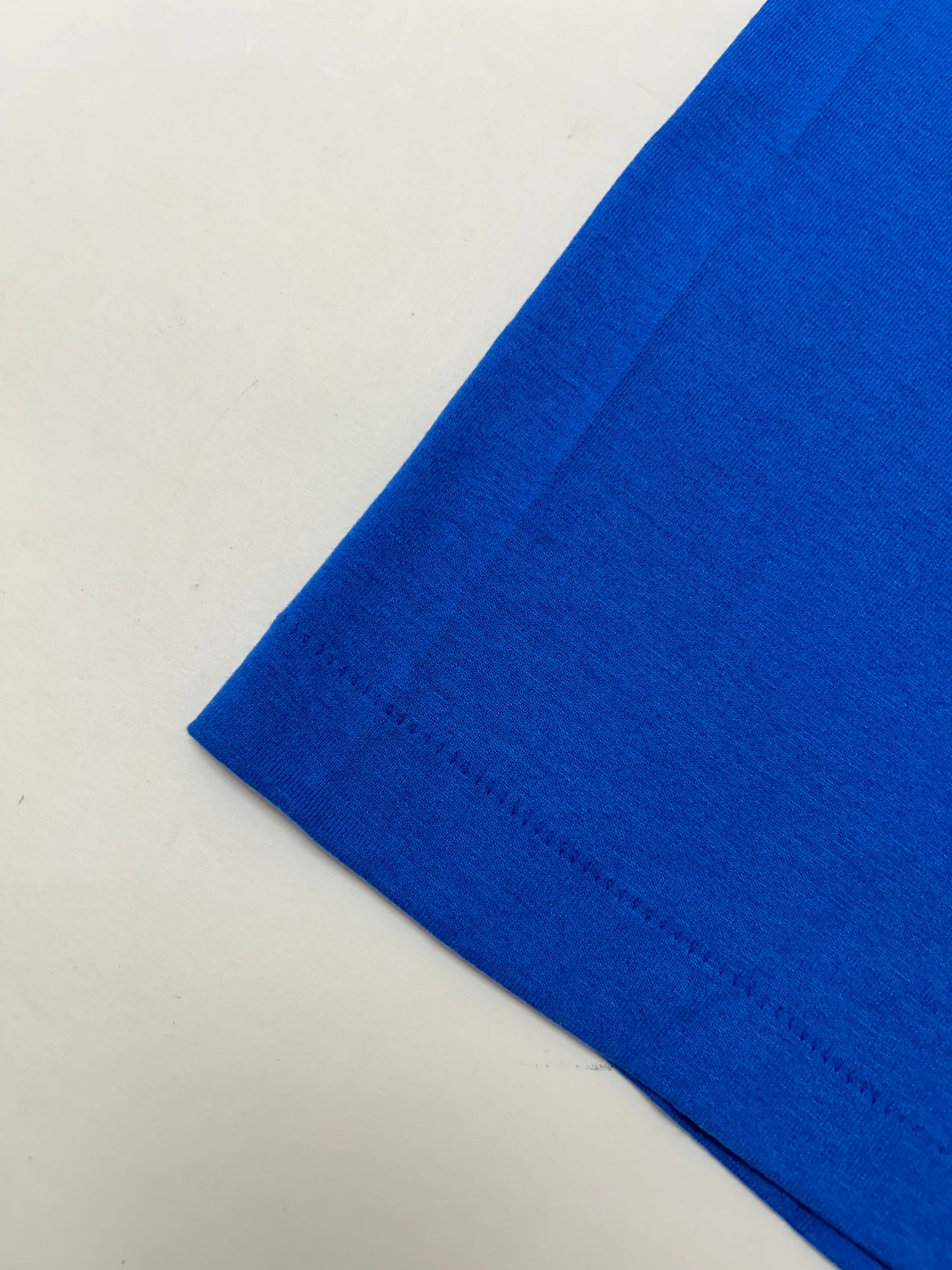 Edgewood NJ first edition “Deeper Than The Roots.” Tee 90s Fruit Of The Loom USA 50/50 Blend Royal Blue