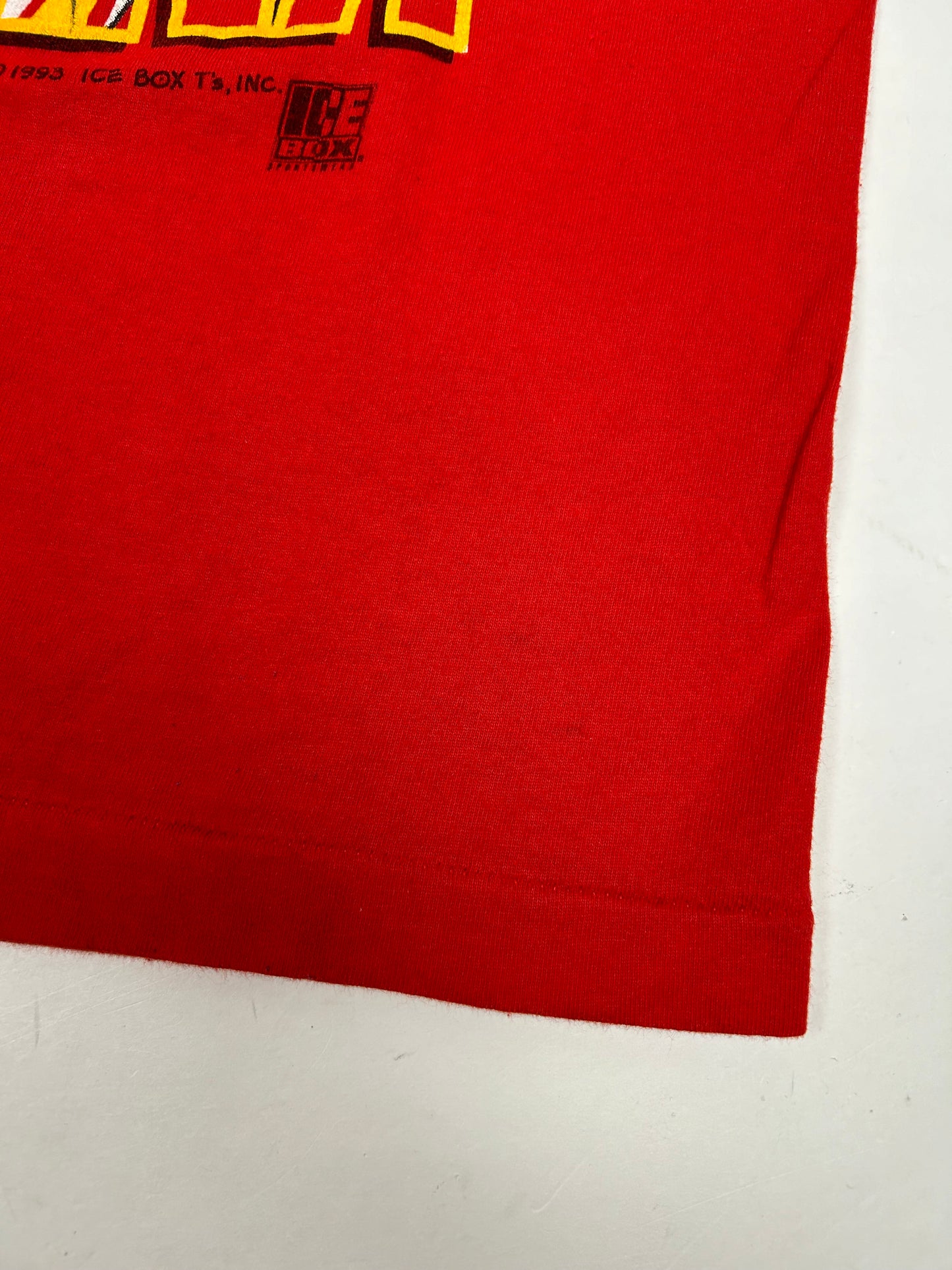 Vintage Joe Montana Kansas City Chiefs NFL T-Shirt Large Ice Box T's 1993 90s