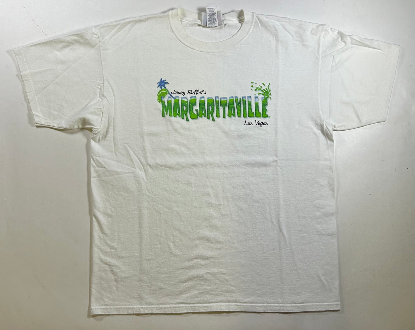 Vintage 2000s Jimmy Buffett’s Margaritaville Las Vegas Tee XL 24.25x29.75 Inches