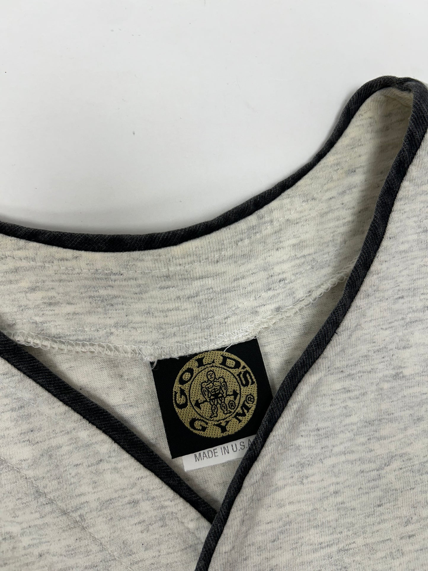 Vintage 90s Gold’s Gym Baseball Button Up Style Jersey Shirt Medium 21.25x28.5 Inches
