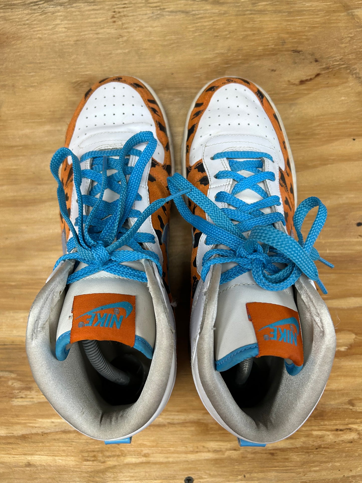 2009 Nike Fred Flintstone Big High QK Sneakers 9.5 370428841 Great Condition No Box As Is