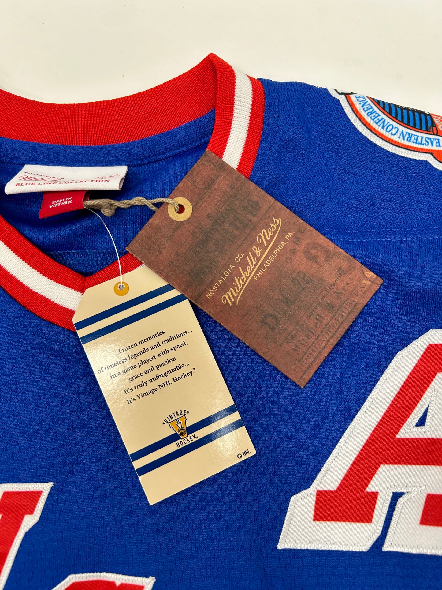 Mitchell & Ness Adam Graves New York Rangers 1993-94 Stanley Cup Jersey New S/M About 18.25x26 Inches