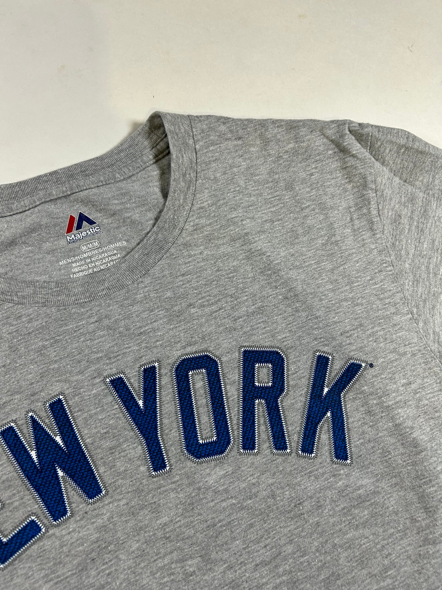 Majestic New York Yankees Aaron Judge #99 MLB Player Tee Medium 19.75x28.5 Inches Gray