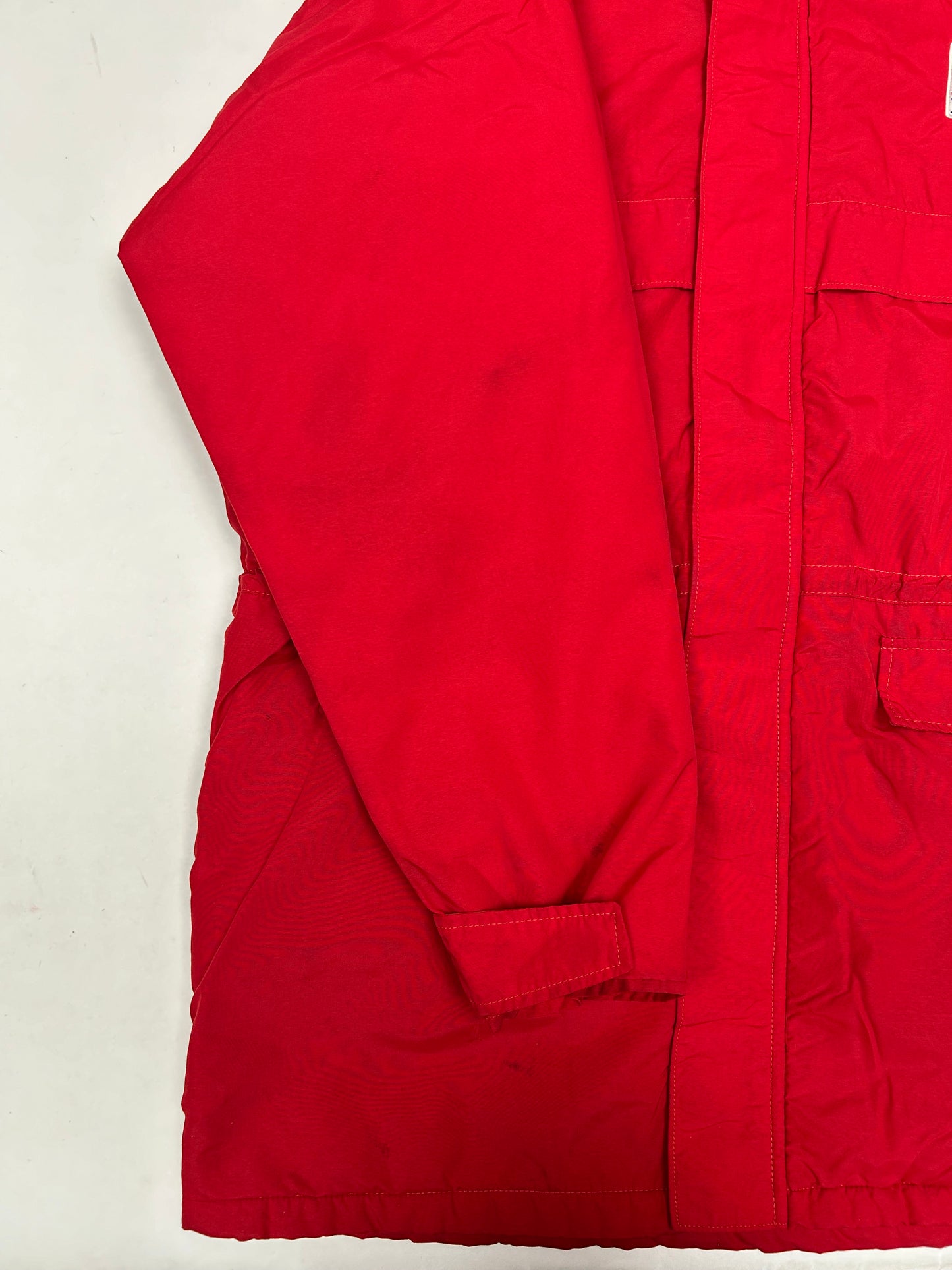 Vintage Chalk-Line MLB This Week In Baseball Zip Long Trench Style Jacket Size Tagged Large 26.5x36.5 Inches As Is Has Wear