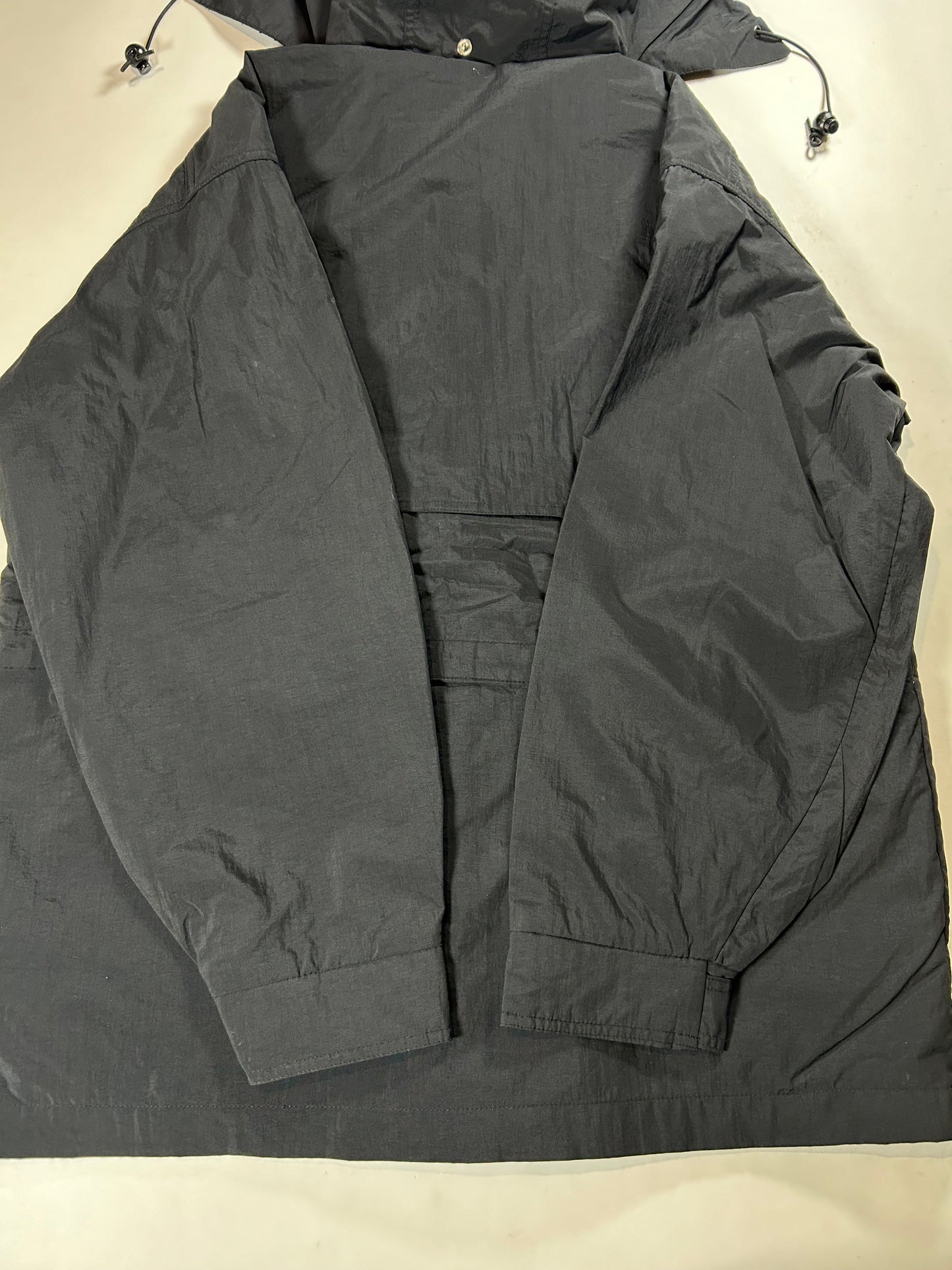 Vintage MLS Soccer Tri Mountain Black Windbreaker Zip Jacket 25.25x31 Big Fit Mediumish