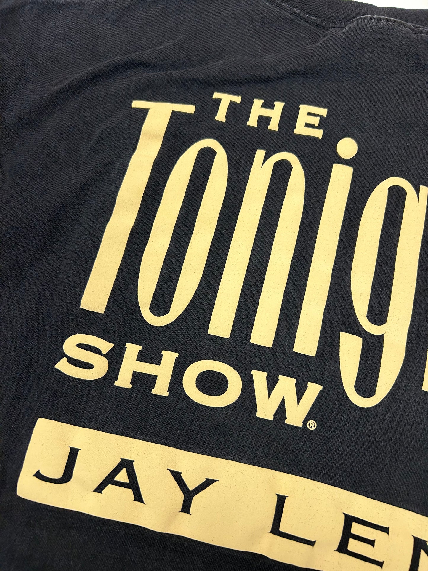 Vintage The Tonight Show With Jay Leno TV Promo Tee XL 23.75x30.25 Inches