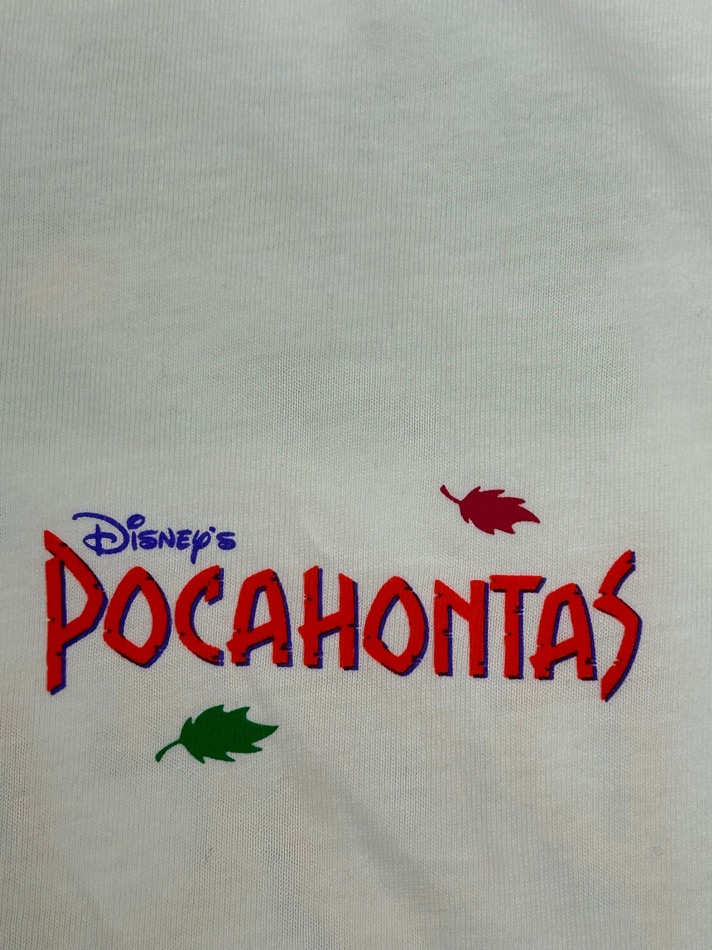 Vintage 90s Pocahontas The Premiere In The Park Central Park Disney Movie Promo Tee XL 24.25x31 Inches Clean