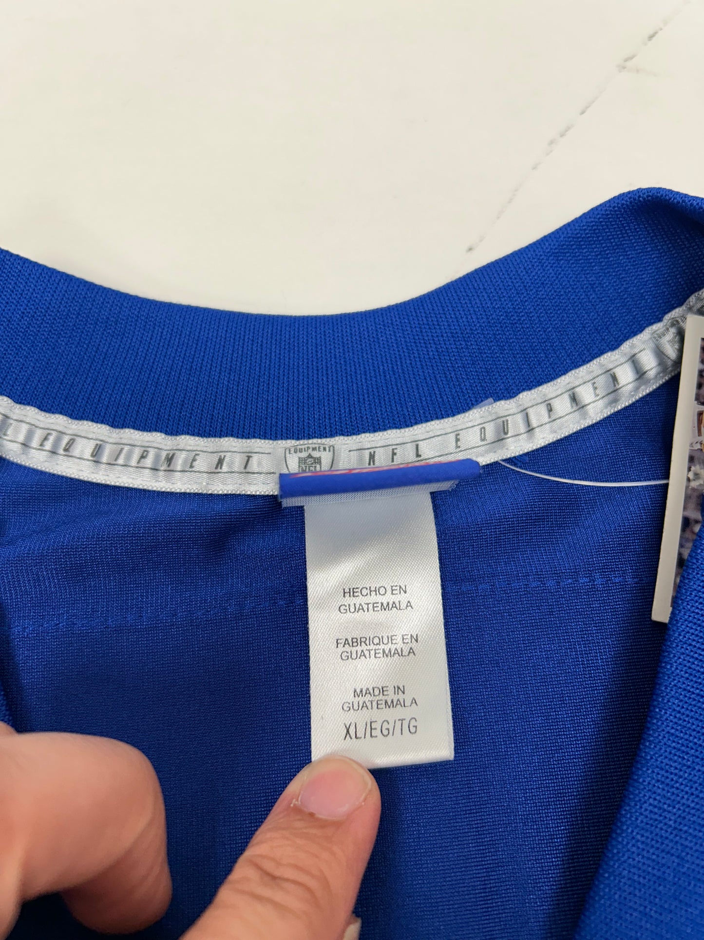 Vintage 00s Reebok New York Giants Jeremy Shockey #80 NFL Jersey XL 26.75x32/34 Inches Blue