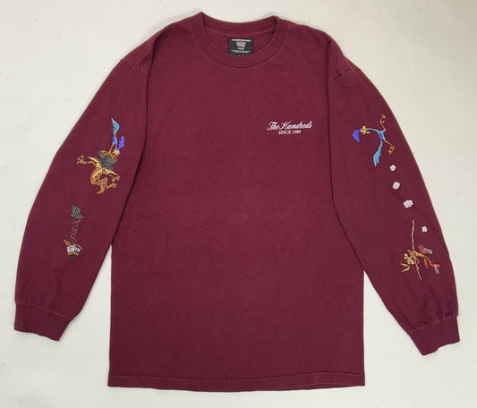 The Hundreds X Looney Tunes ACME Wile W Coyote & Roadrunner Long Sleeve Tee Medium 19.75x27.75 Inches As Is